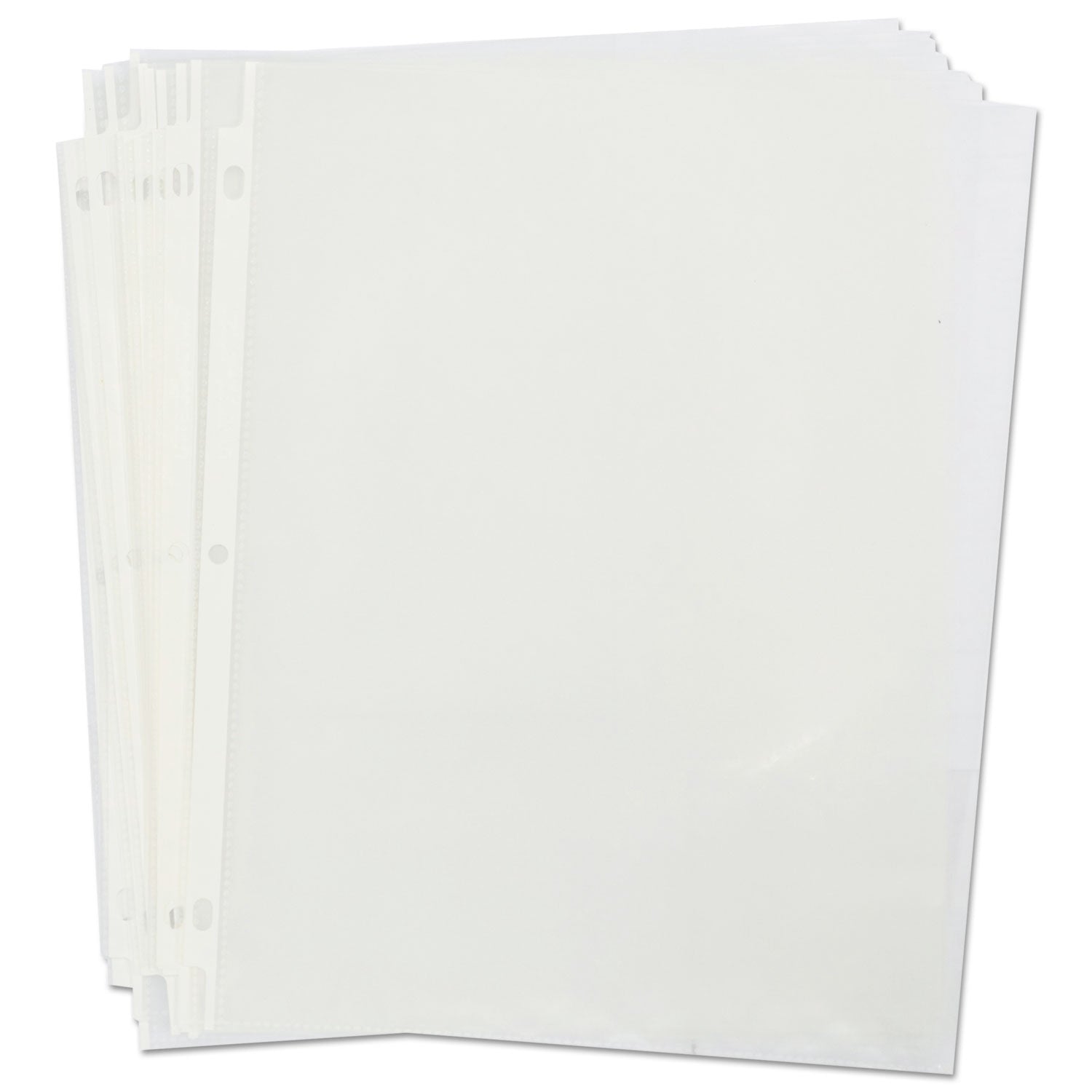 Universal® Standard Sheet Protector, Standard, 8.5 x 11, Clear, Non-Glare, 100/Box