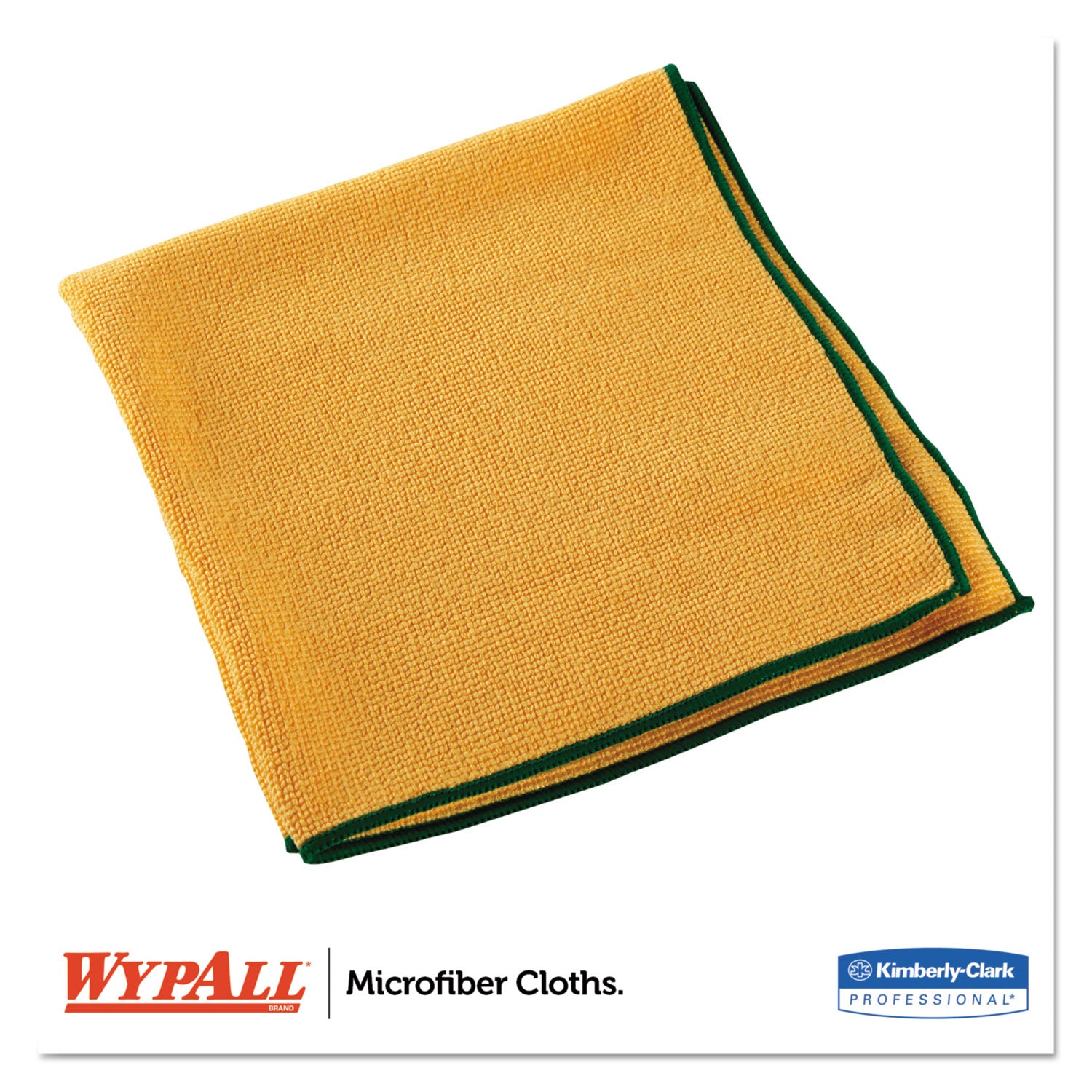 WypAll® Microfiber Cloths, Reusable, 15.75 x 15.75, Yellow, 24/Carton