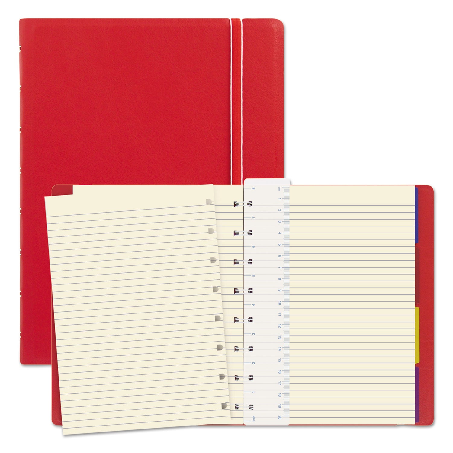 Notebook, 1-Subject, Medium/College Rule, Red Cover, (112) 8.25 x 5.81 Sheets