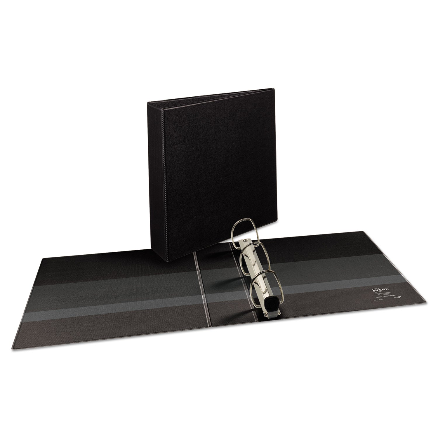 Avery® Heavy-Duty View Binder with DuraHinge and One Touch EZD Rings, 3 Rings, 2" Capacity, 11 x 8.5, Black