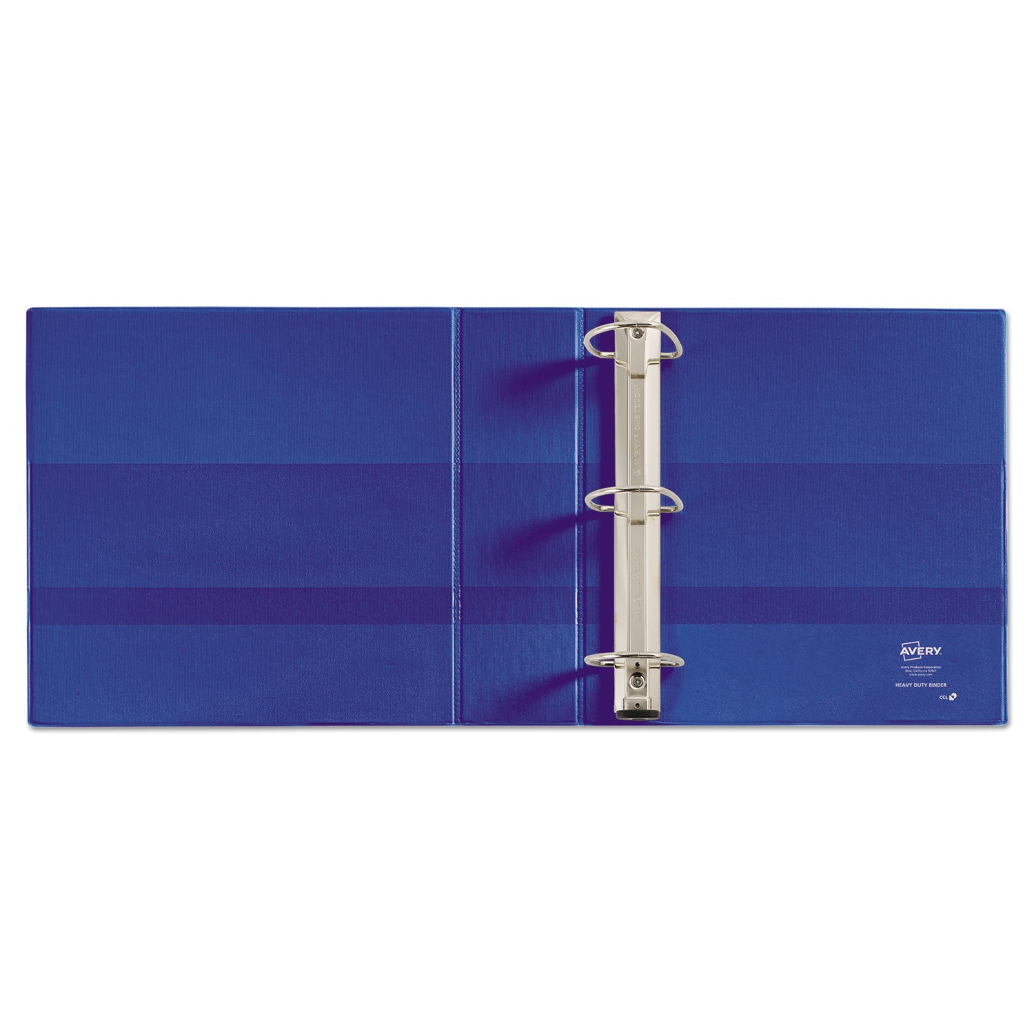 Avery® Heavy-Duty Non-View Binder with DuraHinge and Locking One Touch EZD Rings, 3 Rings, 3" Capacity, 11 x 8.5, Blue