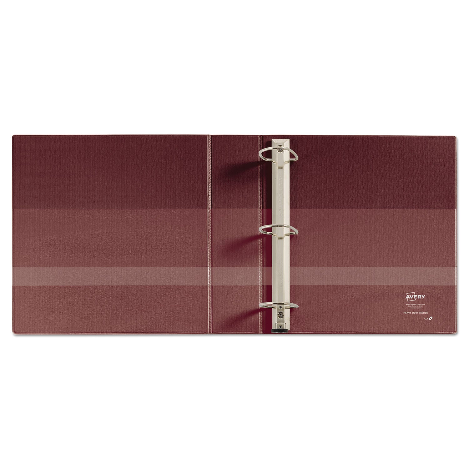 Avery® Heavy-Duty Non-View Binder with DuraHinge and Locking One Touch EZD Rings, 3 Rings, 4" Capacity, 11 x 8.5, Maroon