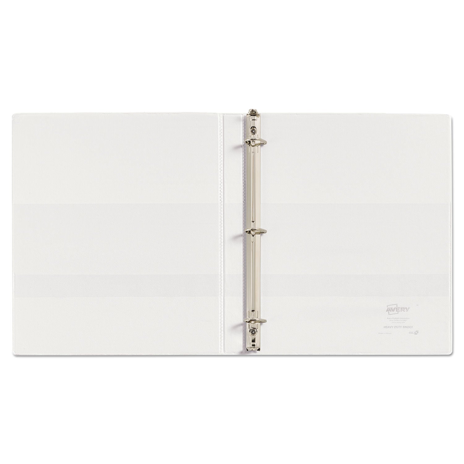 Avery® Heavy-Duty Non Stick View Binder with DuraHinge and Slant Rings, 3 Rings, 0.5" Capacity, 11 x 8.5, White, (5234)