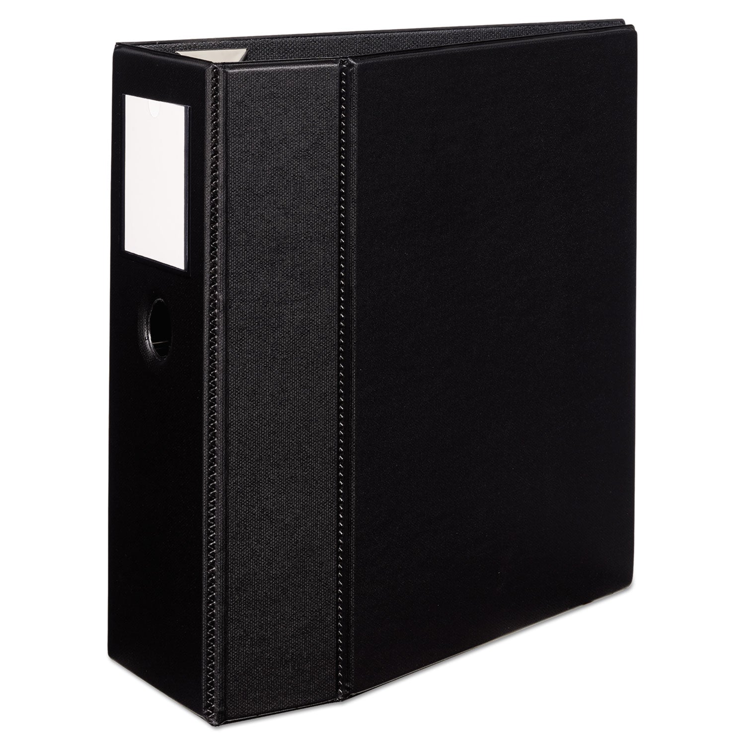 Avery® Heavy-Duty Non-View Binder, DuraHinge, Three Locking One Touch EZD Rings, Spine Label, Thumb Notch, 5" Cap, 11 x 8.5, Black