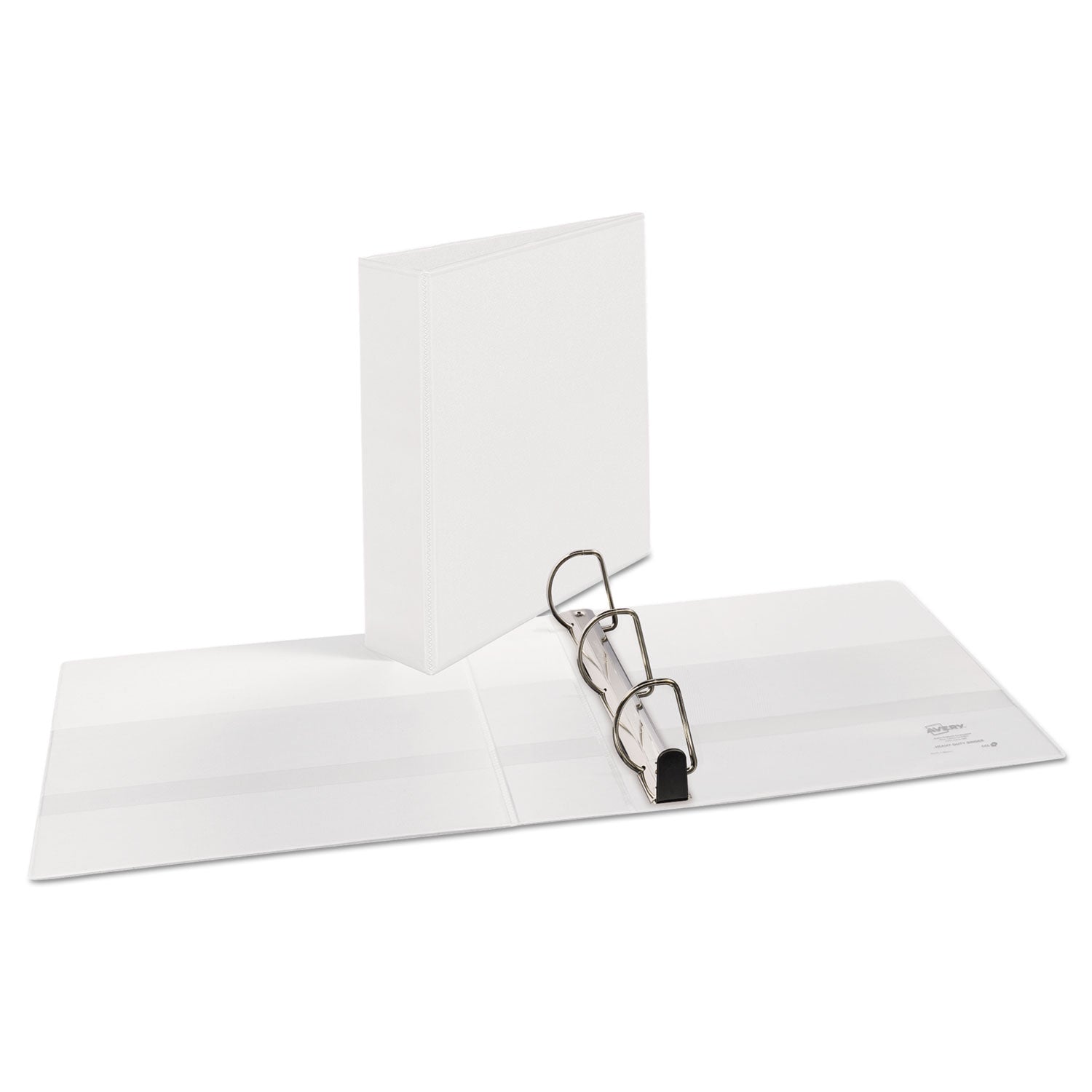 Avery® Heavy-Duty Non Stick View Binder with DuraHinge and Slant Rings, 3 Rings, 2" Capacity, 11 x 8.5, White, (5504)