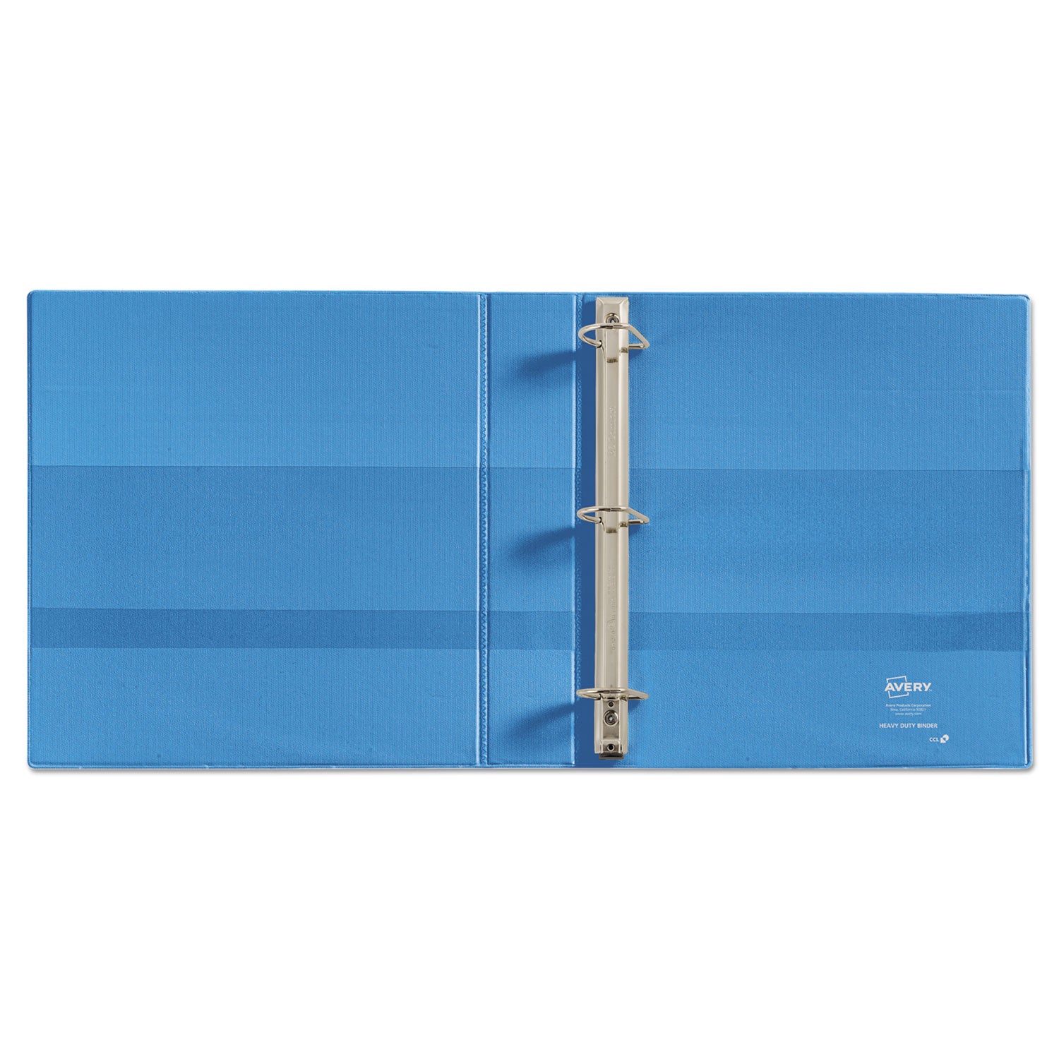 Avery® Heavy-Duty Non Stick View Binder with DuraHinge and Slant Rings, 3 Rings, 1.5" Capacity, 11 x 8.5, Light Blue, (5401)