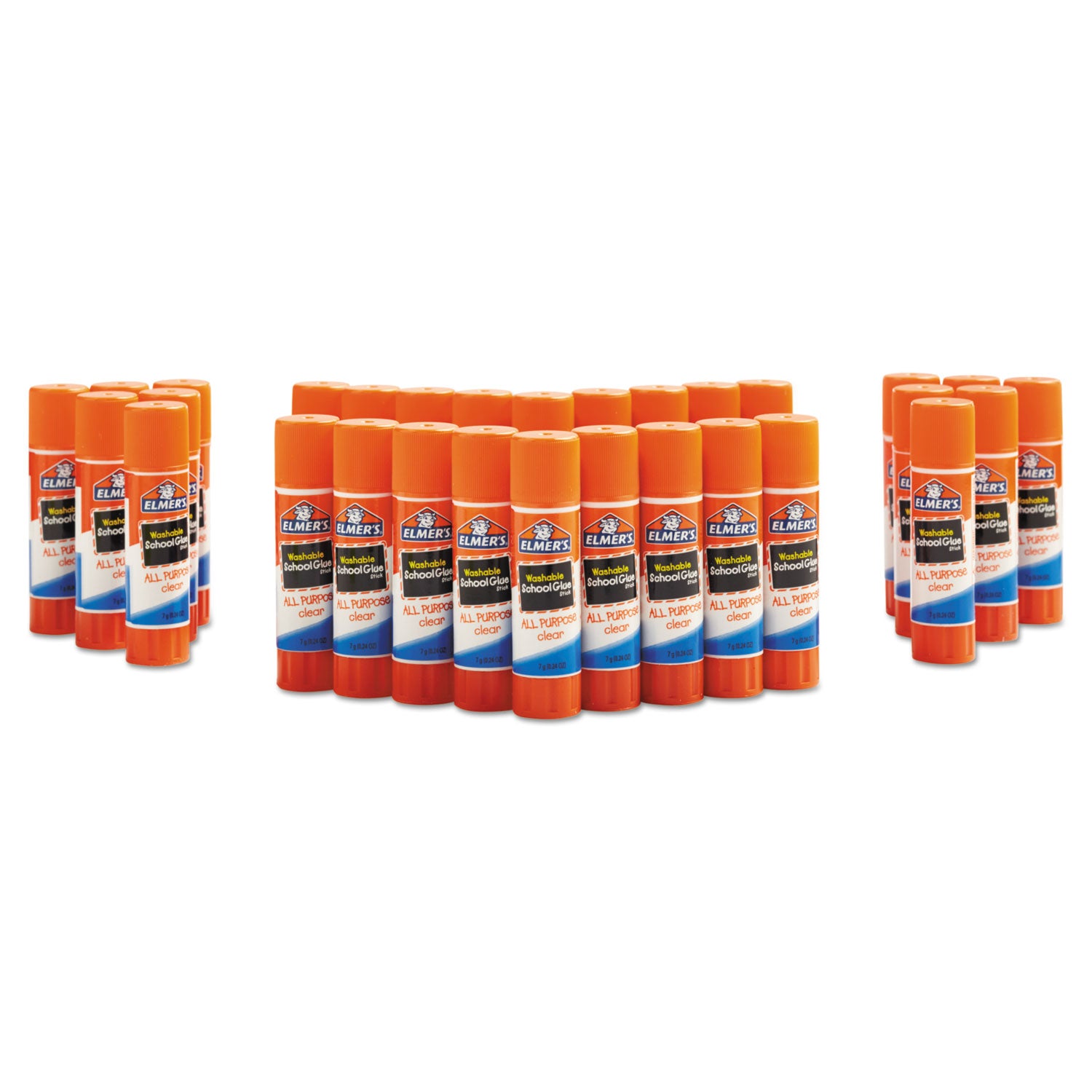 Elmer's® Washable School Glue Sticks, 0.24 oz, Applies and Dries Clear, 30/Box