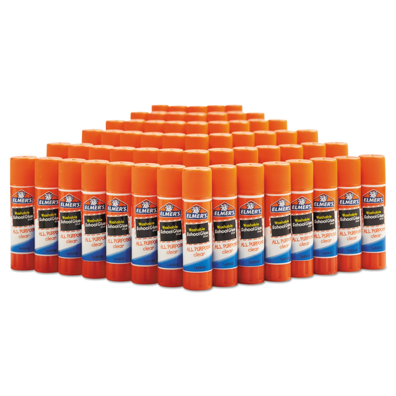 Elmer's® Washable School Glue Sticks, 0.24 oz, Applies and Dries Clear, 60/Box