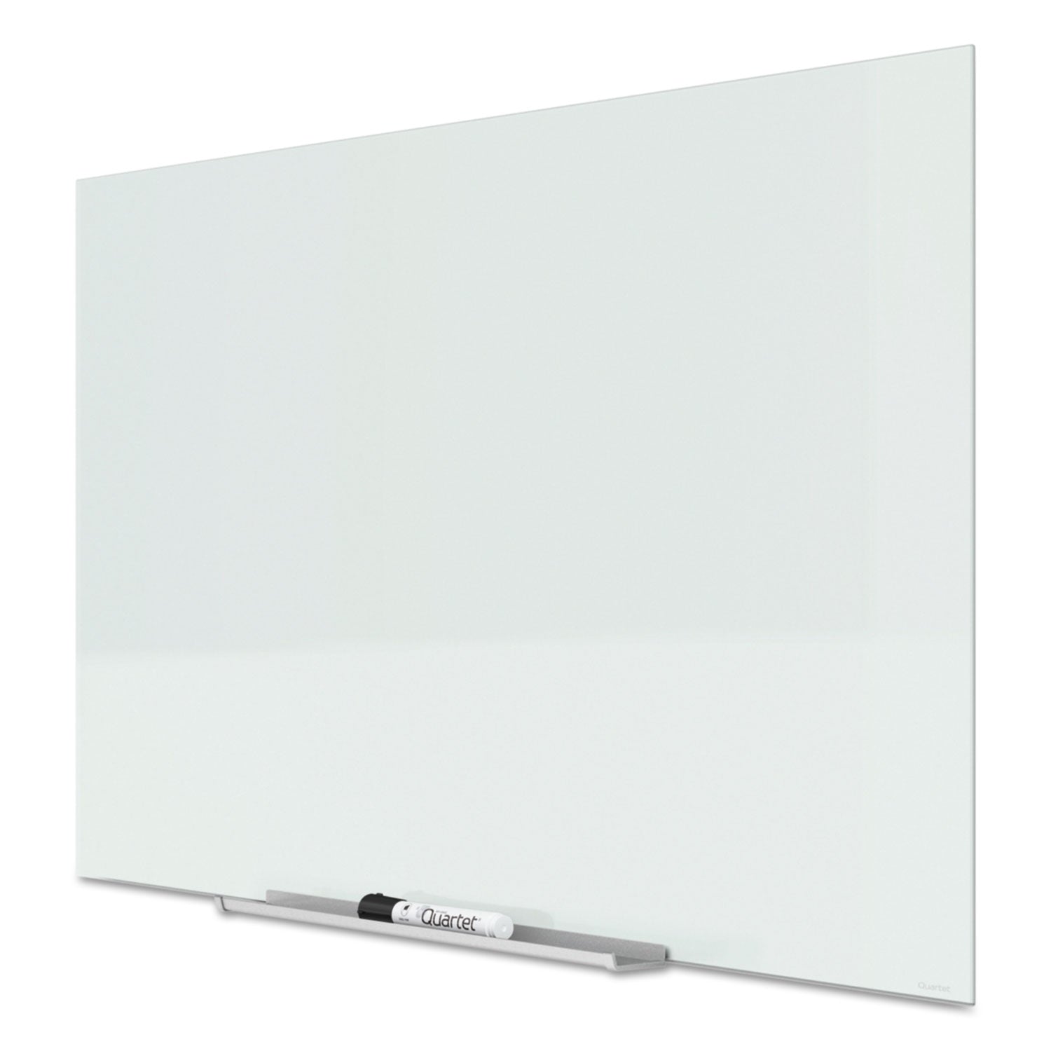 Quartet® InvisaMount Magnetic Glass Marker Board, 74 x 42, White Surface