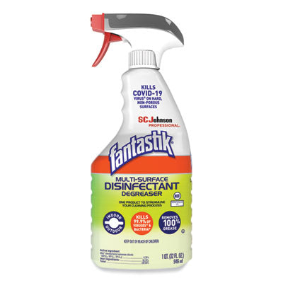 SC JOHNSON Multi-Surface Disinfectant Degreaser, Herbal, 32 oz Spray Bottle, 8/Carton - Flipcost