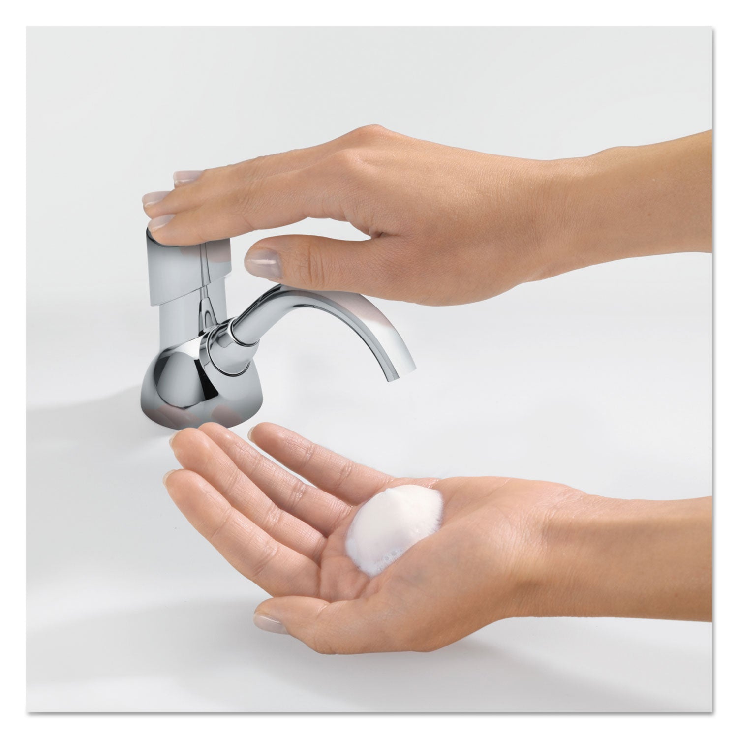 GOJO® CX Counter Mount Foam Soap Dispenser, 1,500 mL/2,300 mL, 4.5 x 11.88 x 4.5, Chrome