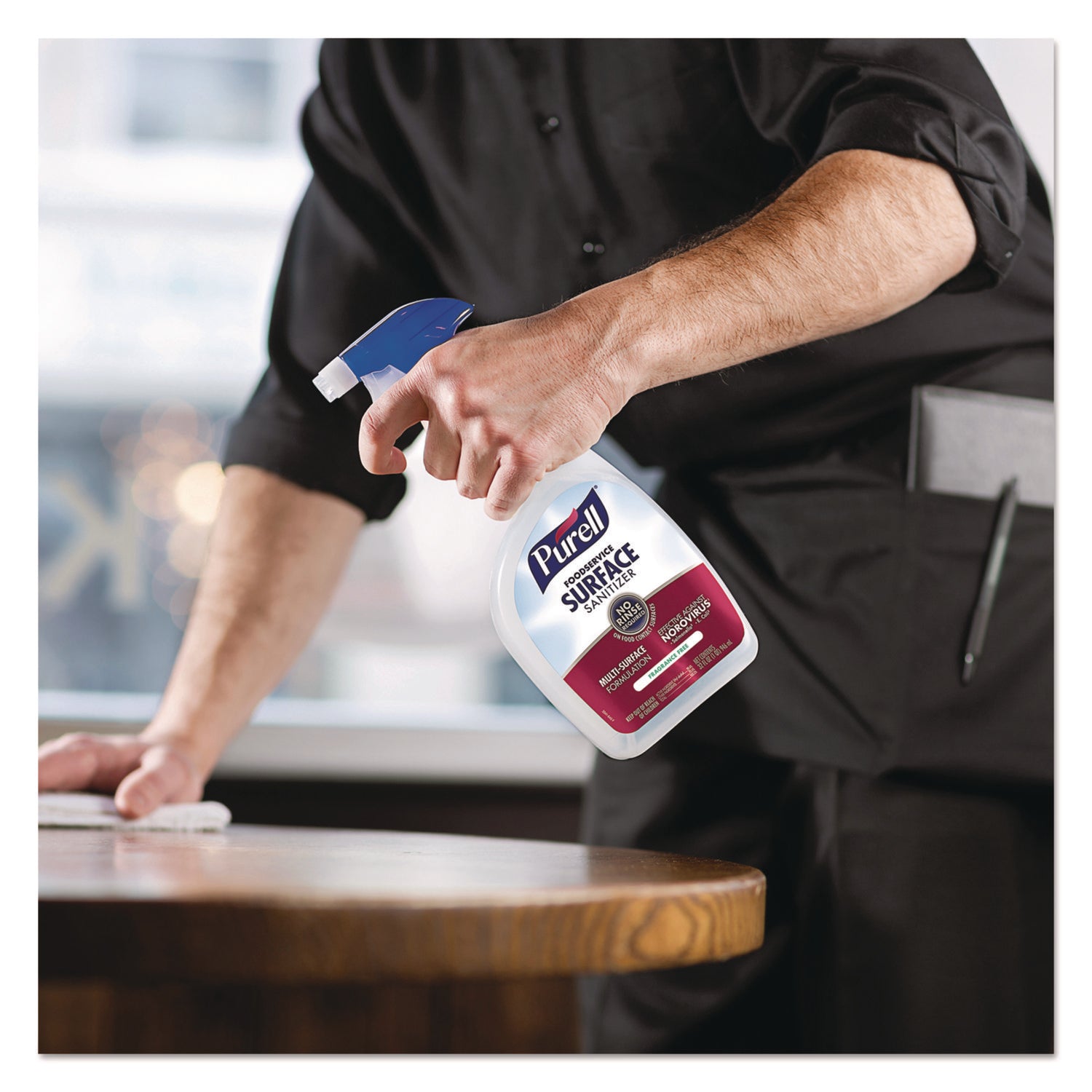 PURELL® Foodservice Surface Sanitizer, Fragrance Free, 1 gal Bottle