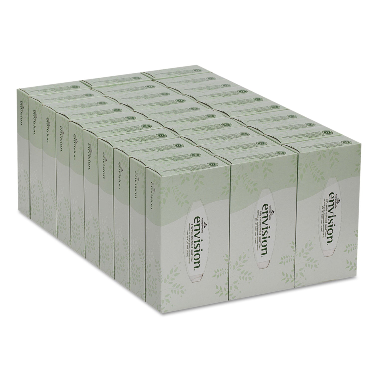 Georgia Pacific® Professional Facial Tissue, 2-Ply, White, 100 Sheets/Box, 30 Boxes/Carton