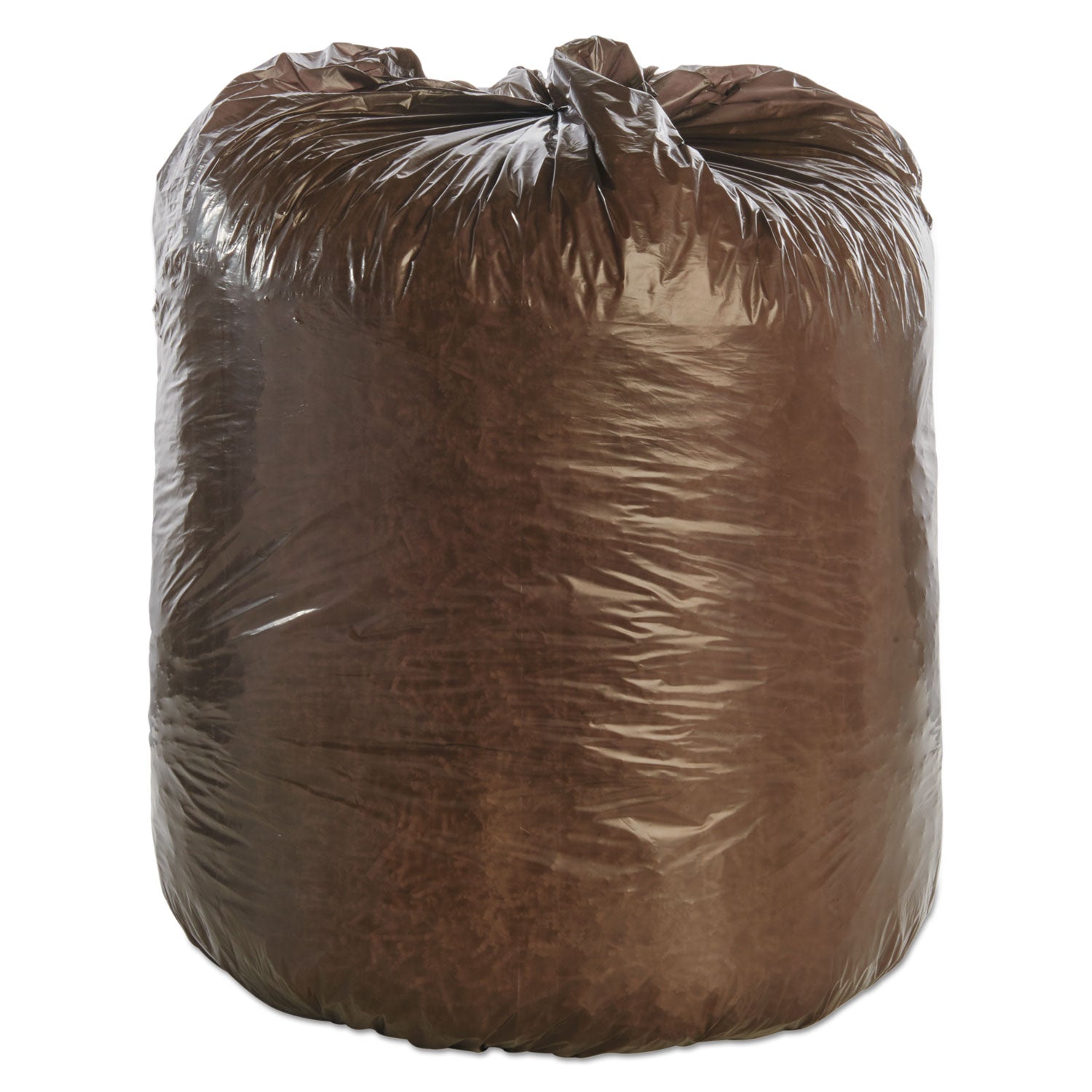 Stout® by Envision™ Controlled Life-Cycle Plastic Trash Bags, 30 gal, 0.8 mil, 30" x 36", Brown, 60/Box