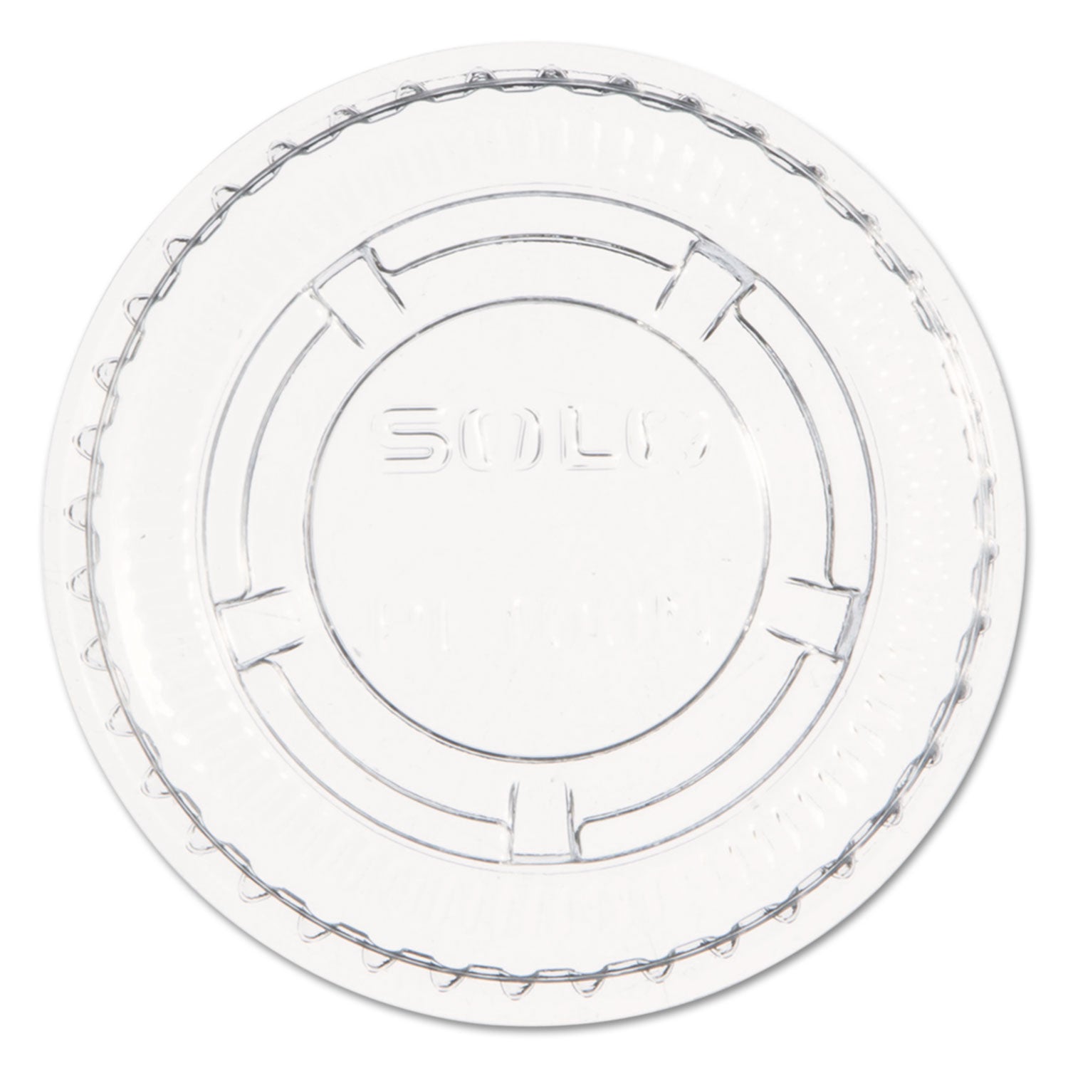 Portion/Souffle Cup Lids, Fits 0.5 oz to 1 oz Cups, PET, Clear, 125 Pack, 20 Packs/Carton