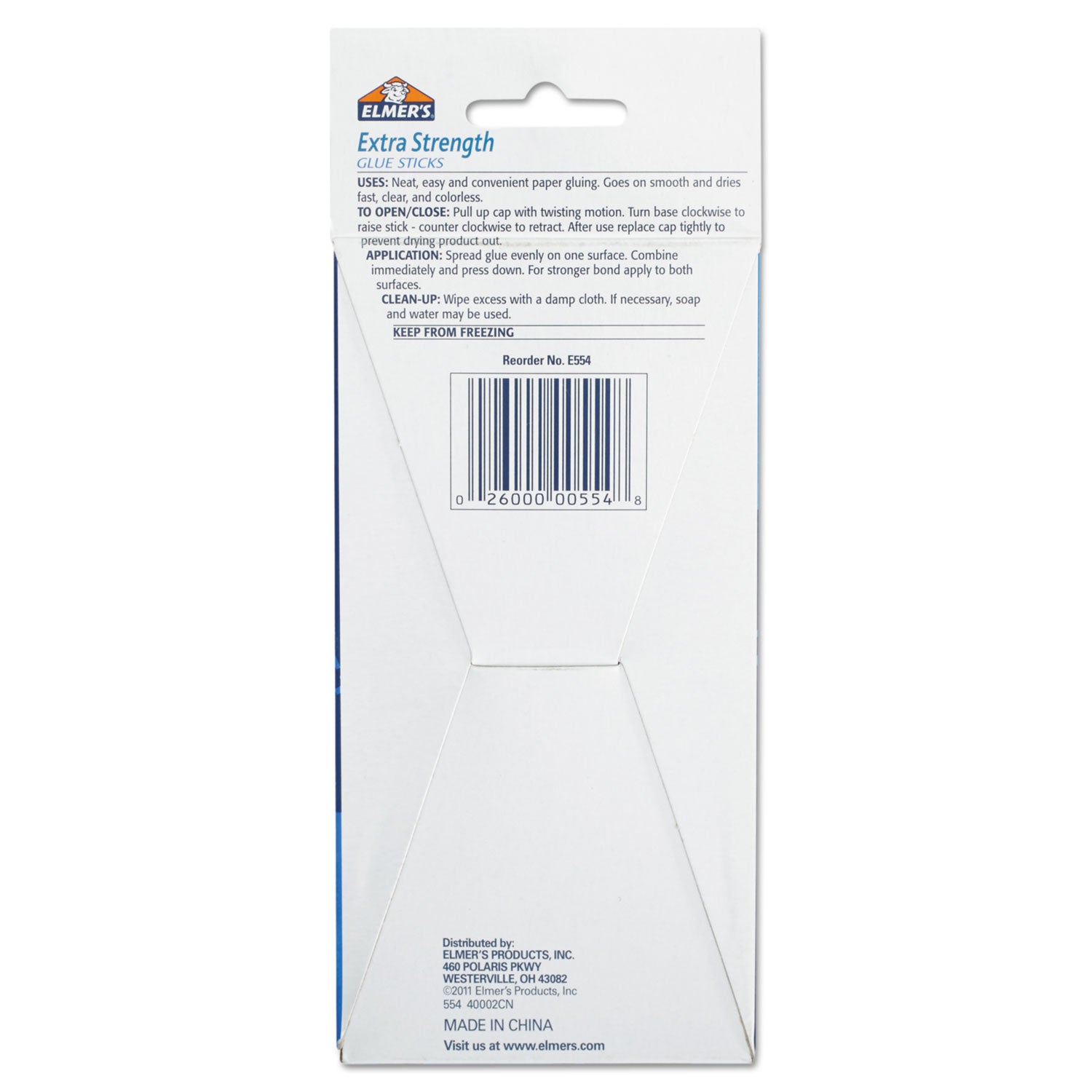 Elmer's® Extra-Strength Office Glue Stick, 0.28 oz, Dries Clear, 24/Pack