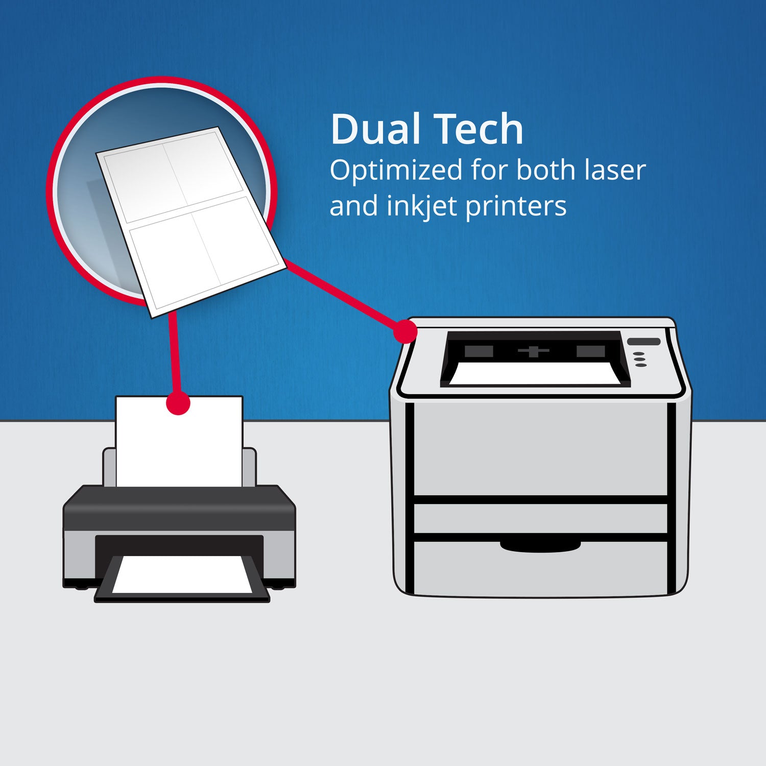 Avery® Small Rotary Cards, Laser/Inkjet, 2.17 x 4, White, 8 Cards/Sheet, 400 Cards/Box