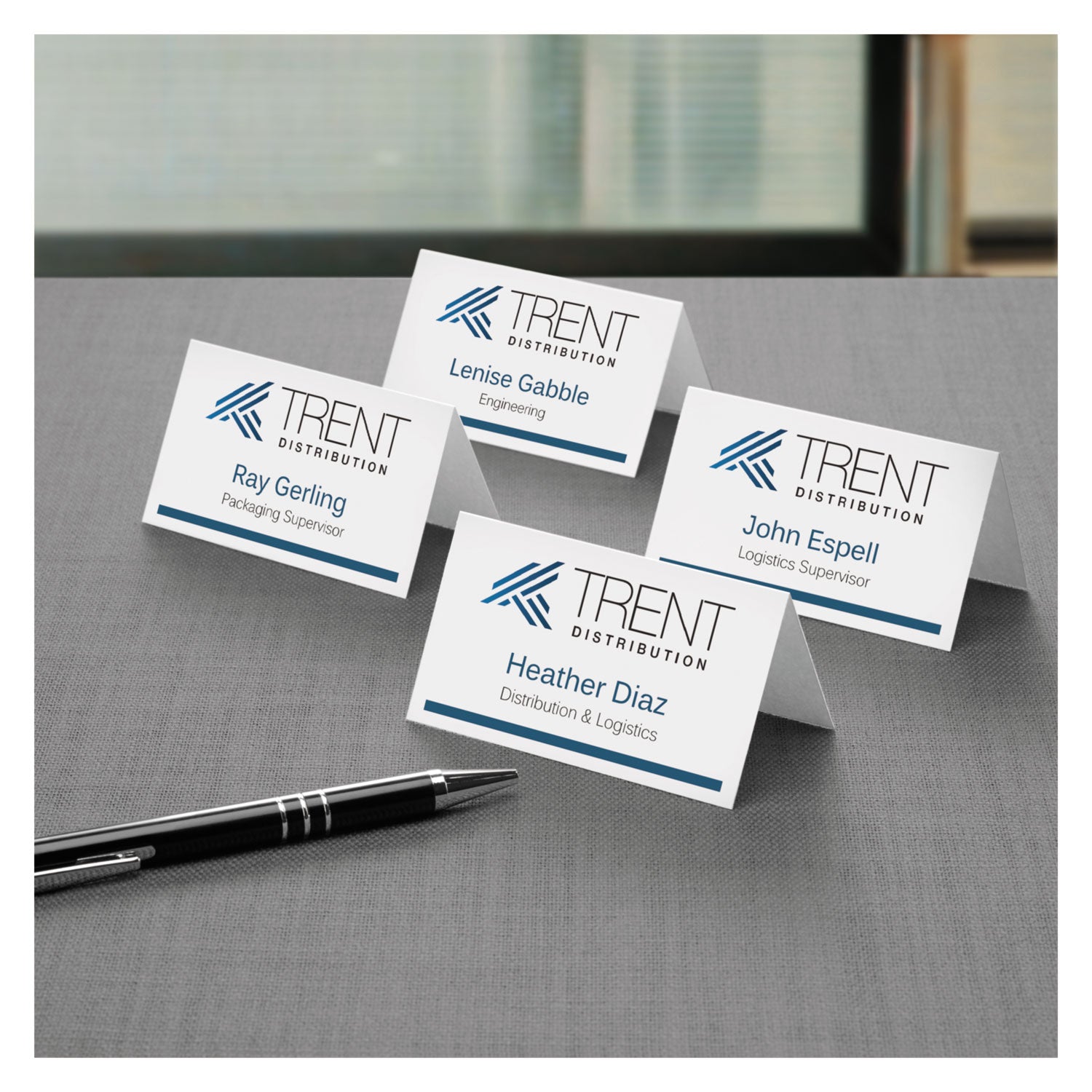 Avery® Small Tent Card, White, 2 x 3.5, 4 Cards/Sheet, 40 Sheets/Pack