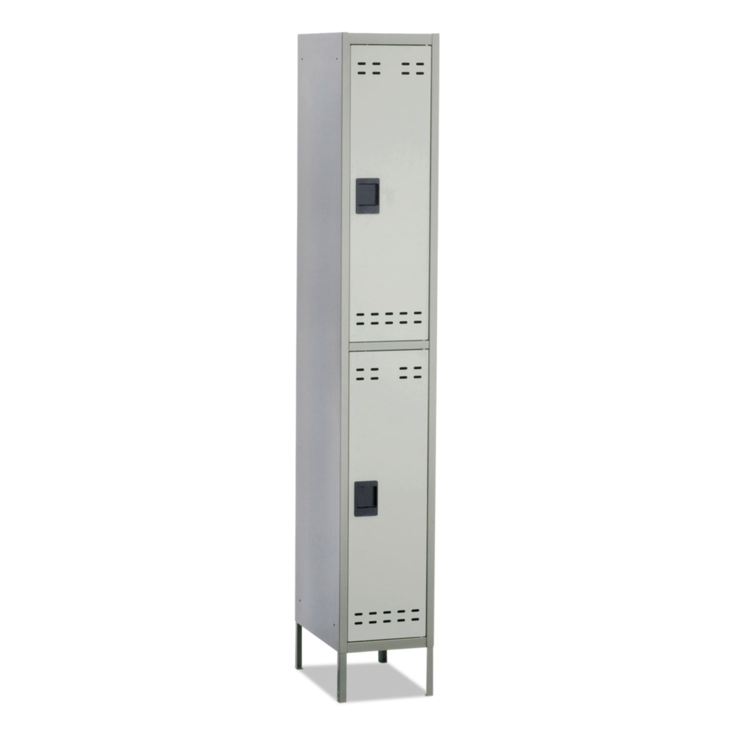 Double-Tier Locker, 12w x 18d x 78h, Two-Tone Gray