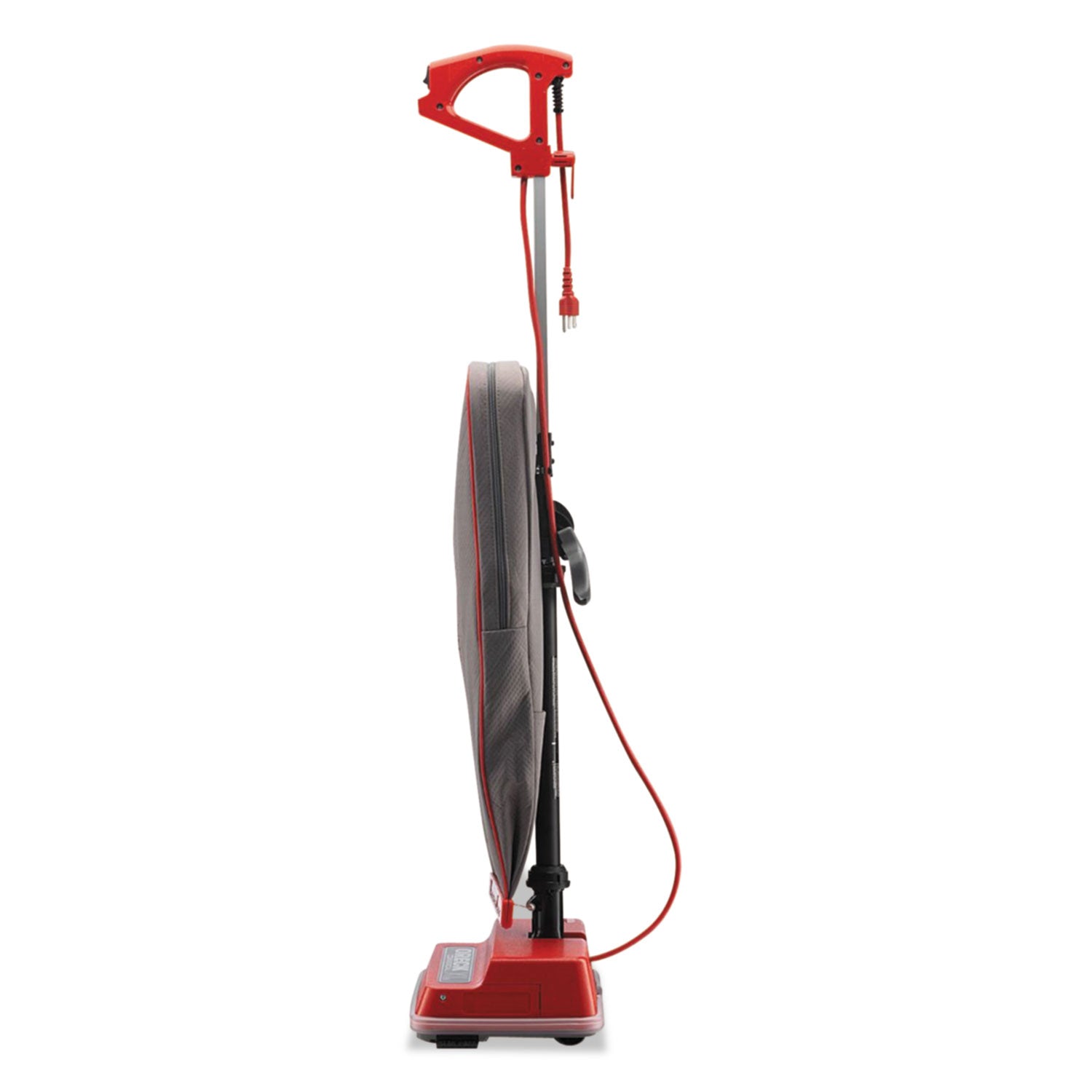 Oreck Commercial U2000R-1 Upright Vacuum, 12" Cleaning Path, Red/Gray