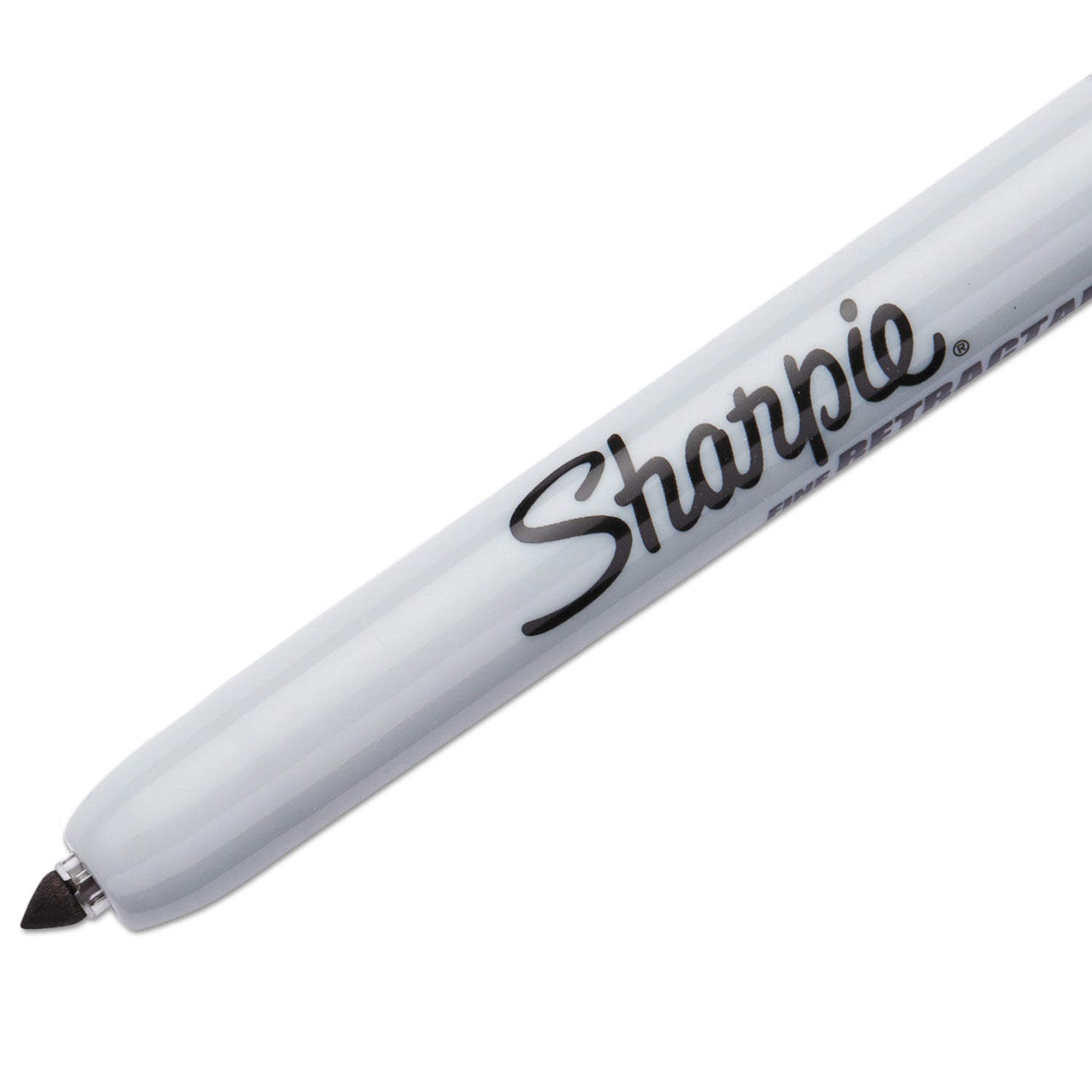 Sharpie® Retractable Permanent Marker, Fine Bullet Tip, Black