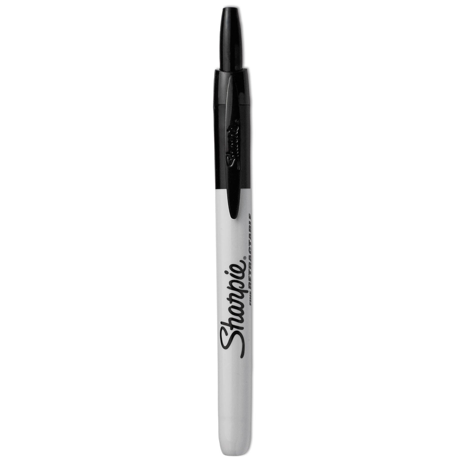 Sharpie® Retractable Permanent Marker, Fine Bullet Tip, Black