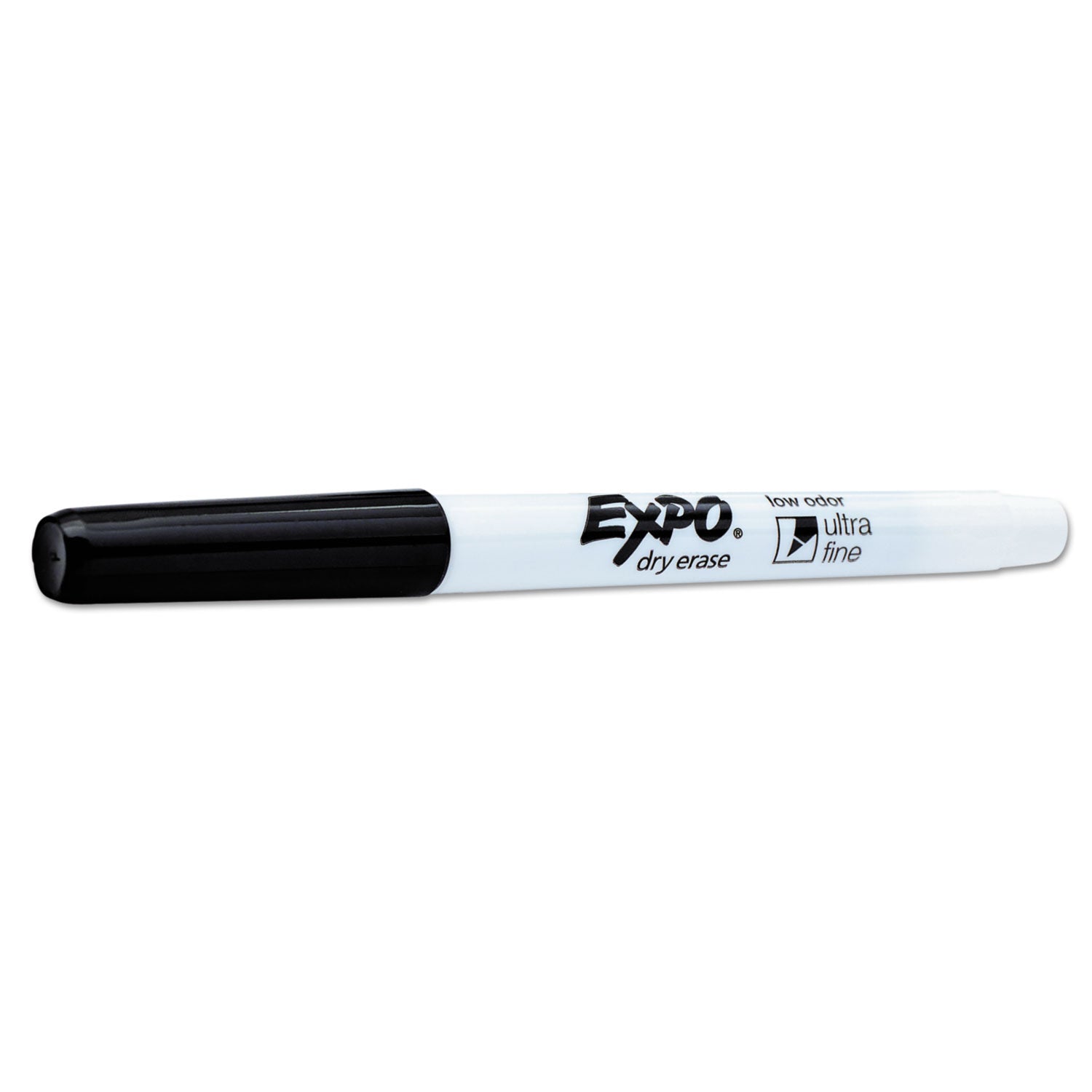 EXPO® Low-Odor Dry Erase Marker Office Value Pack, Extra-Fine Bullet Tip, Black, 36/Pack