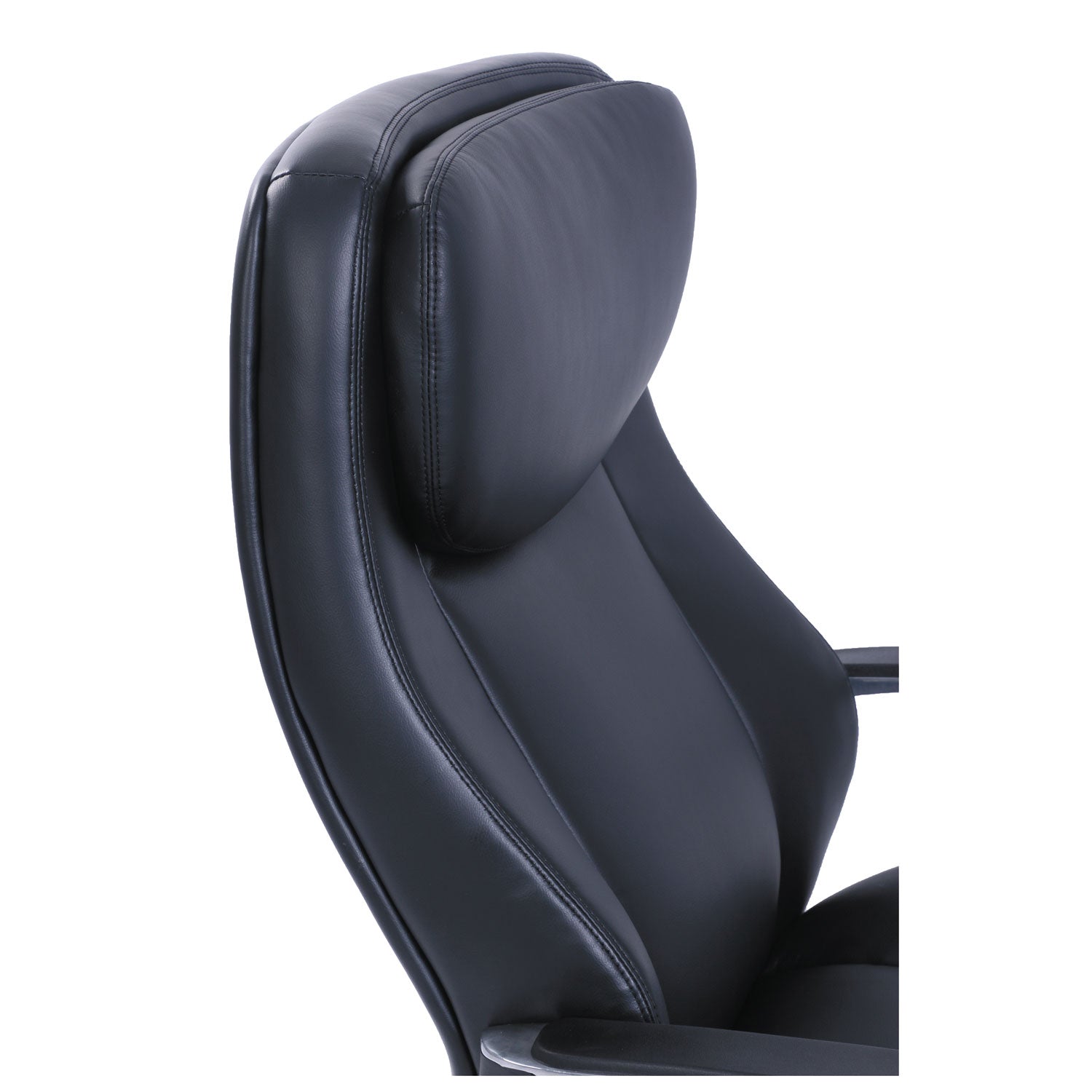 La-Z-Boy® Commercial 2000 Big/Tall Executive Chair, Supports Up to 400 lb, 20.5" to 23.5" Seat Height, Black Seat/Back, Silver Base