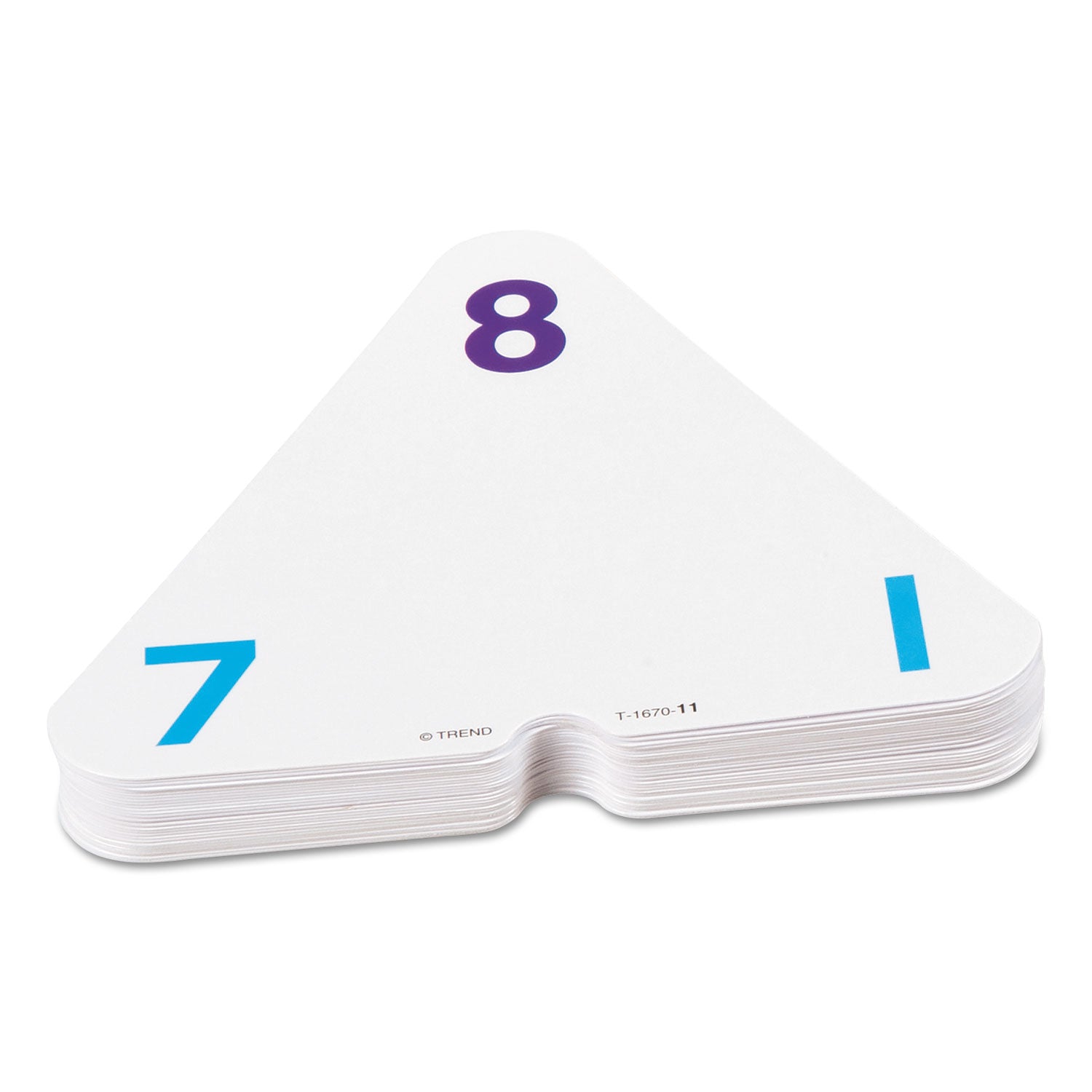 TREND® Three-Corner Flash Cards, Addition/Subtraction, 5.5 x 5.5, 48/Set