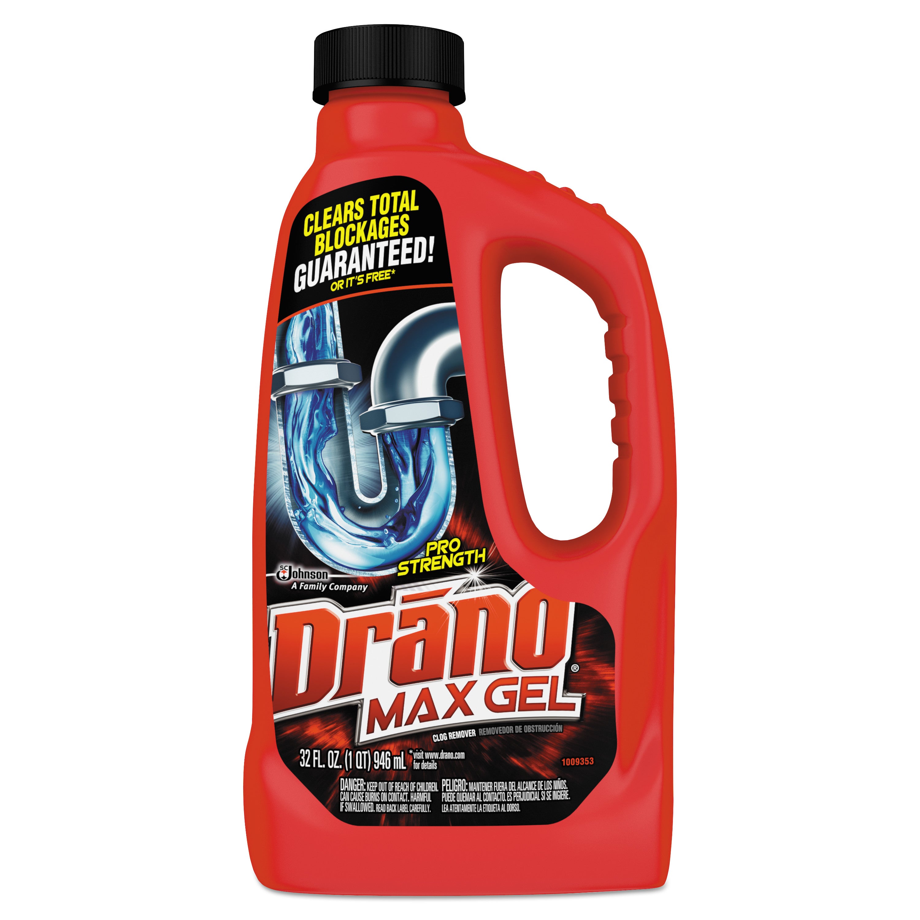 Drano® Max Gel Clog Remover, 32 Oz Bottle, 12/carton