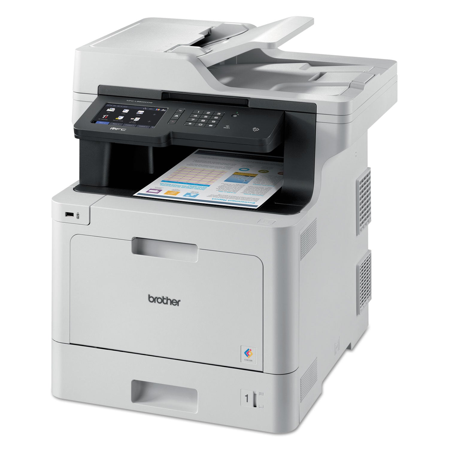 Brother MFCL8900CDW Business Color Laser All-in-One Printer with Duplex Print, Scan, Copy and Wireless Networking