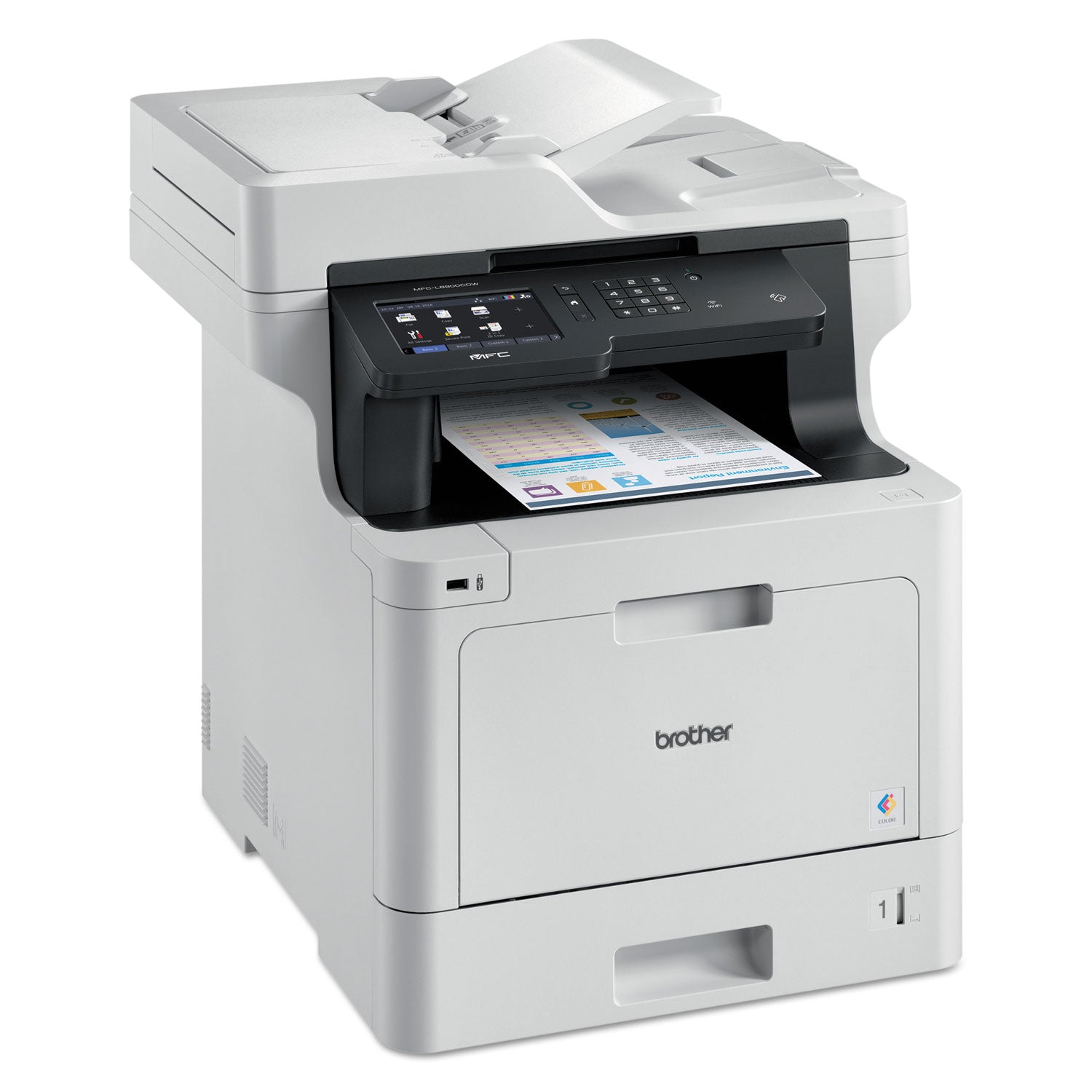 Brother MFCL8900CDW Business Color Laser All-in-One Printer with Duplex Print, Scan, Copy and Wireless Networking