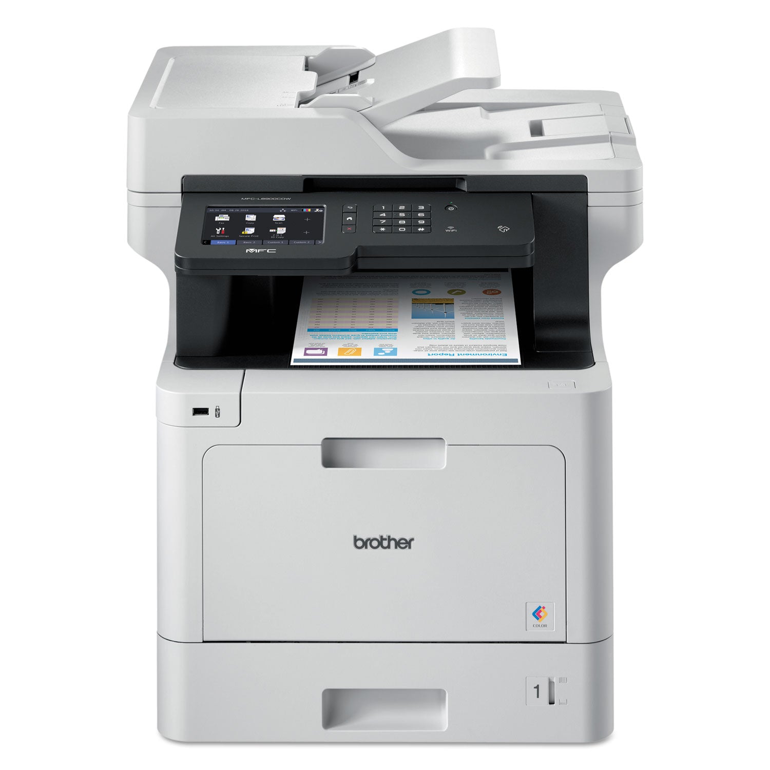 MFCL8900CDW Business Color Laser All-in-One Printer with Duplex Print, Scan, Copy and Wireless Networking