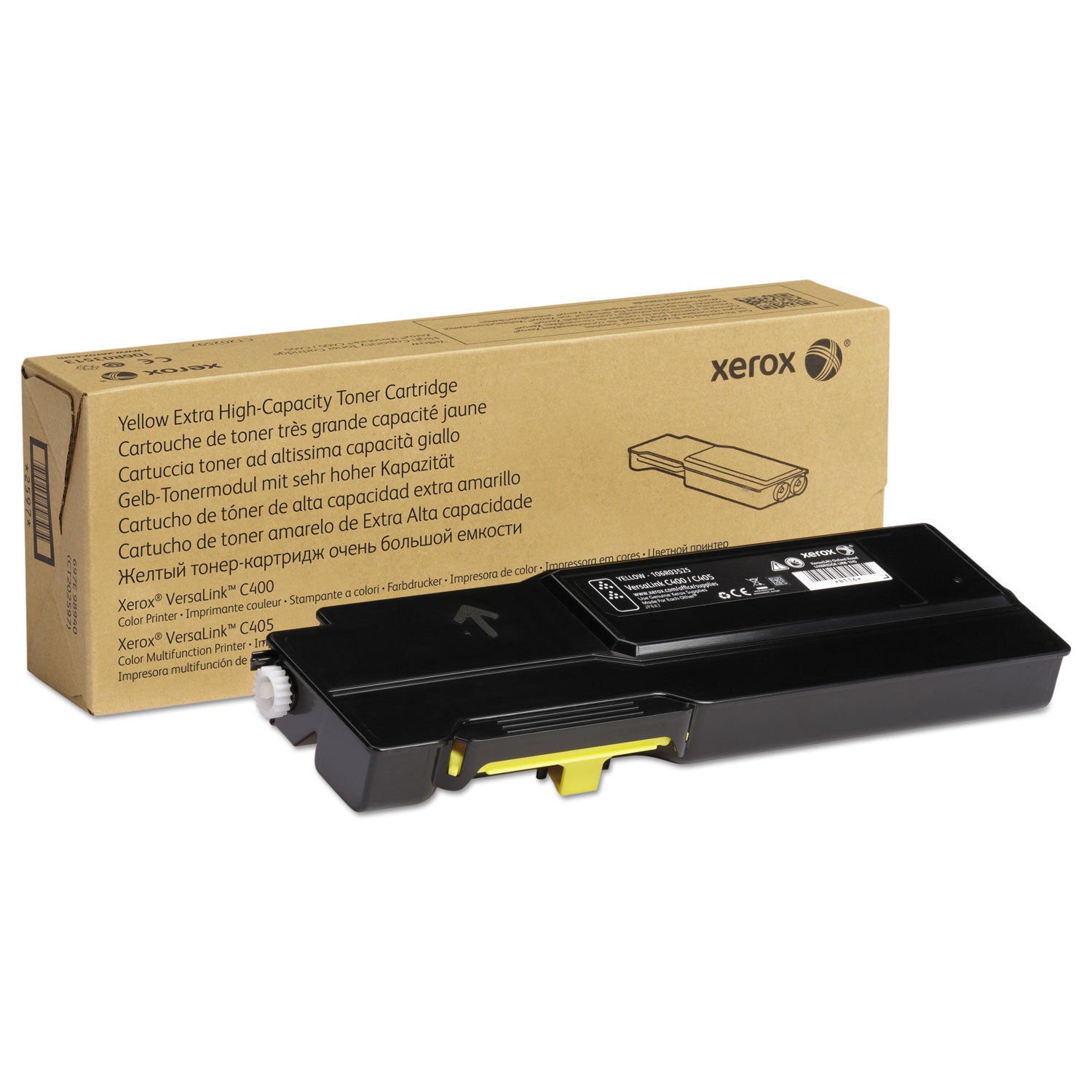 106R03525 Extra High-Yield Toner, 8,000 Page-Yield, Yellow