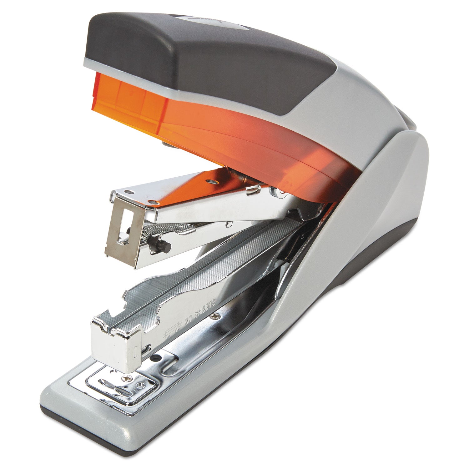 Swingline® Optima 25 Reduced Effort Stapler, 25-Sheet Capacity, Gray/Orange