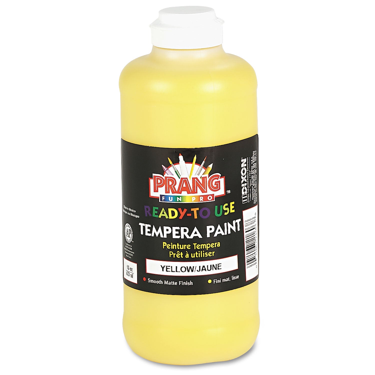 Ready-to-Use Tempera Paint, Yellow, 16 oz Dispenser-Cap Bottle