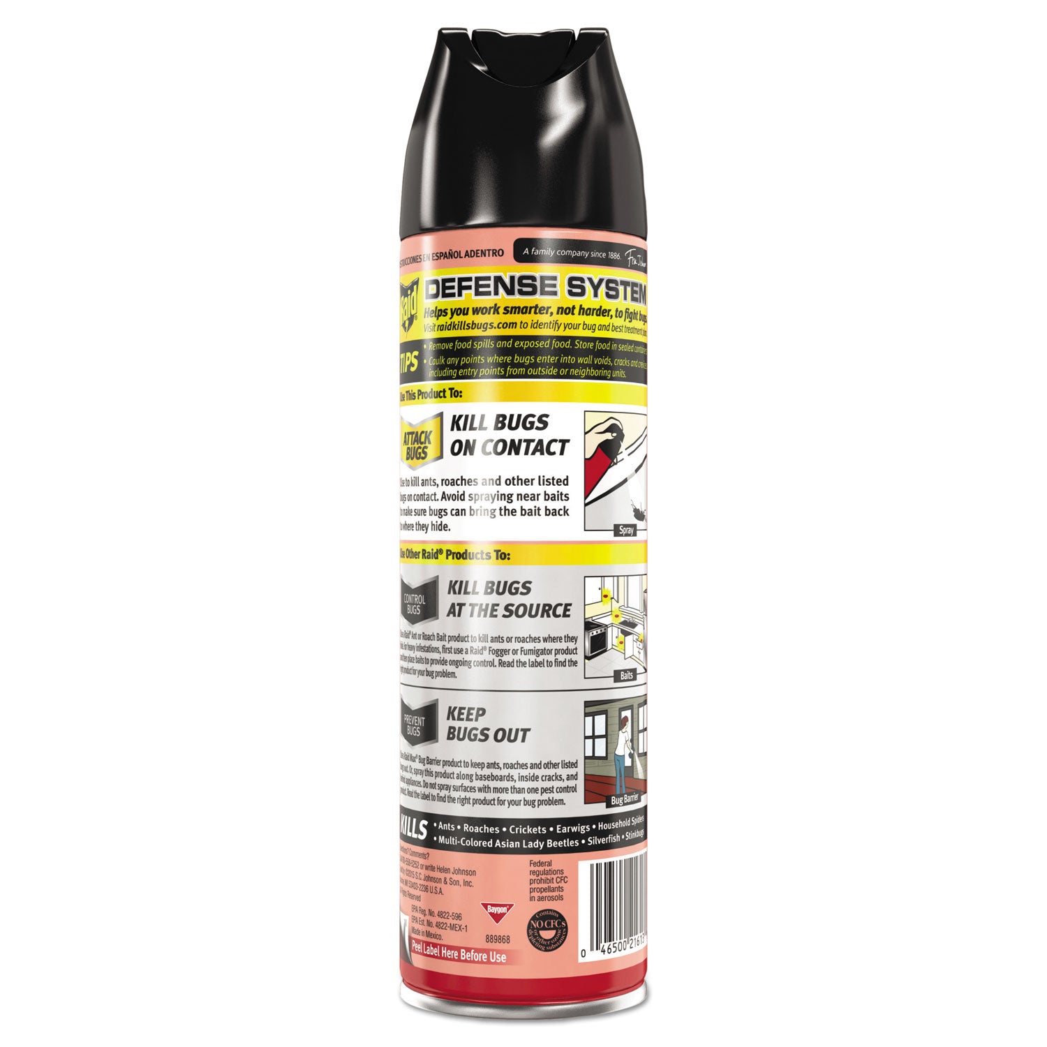 Raid® Ant and Roach Killer, 17.5 oz Aerosol Spray, Outdoor Fresh