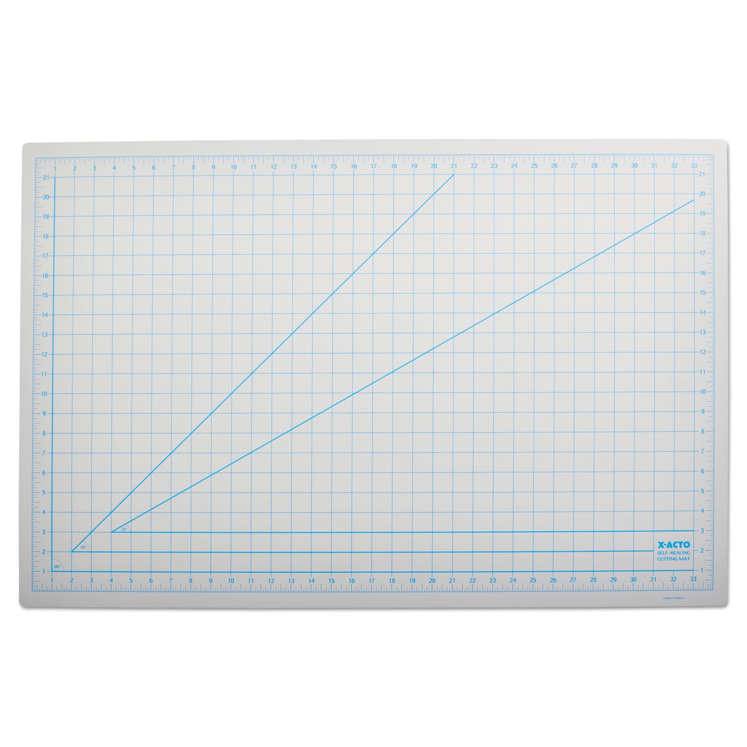 X-ACTO® Self-Healing Cutting Mat, Nonslip Bottom, 1" Grid, 24 x 36, Gray