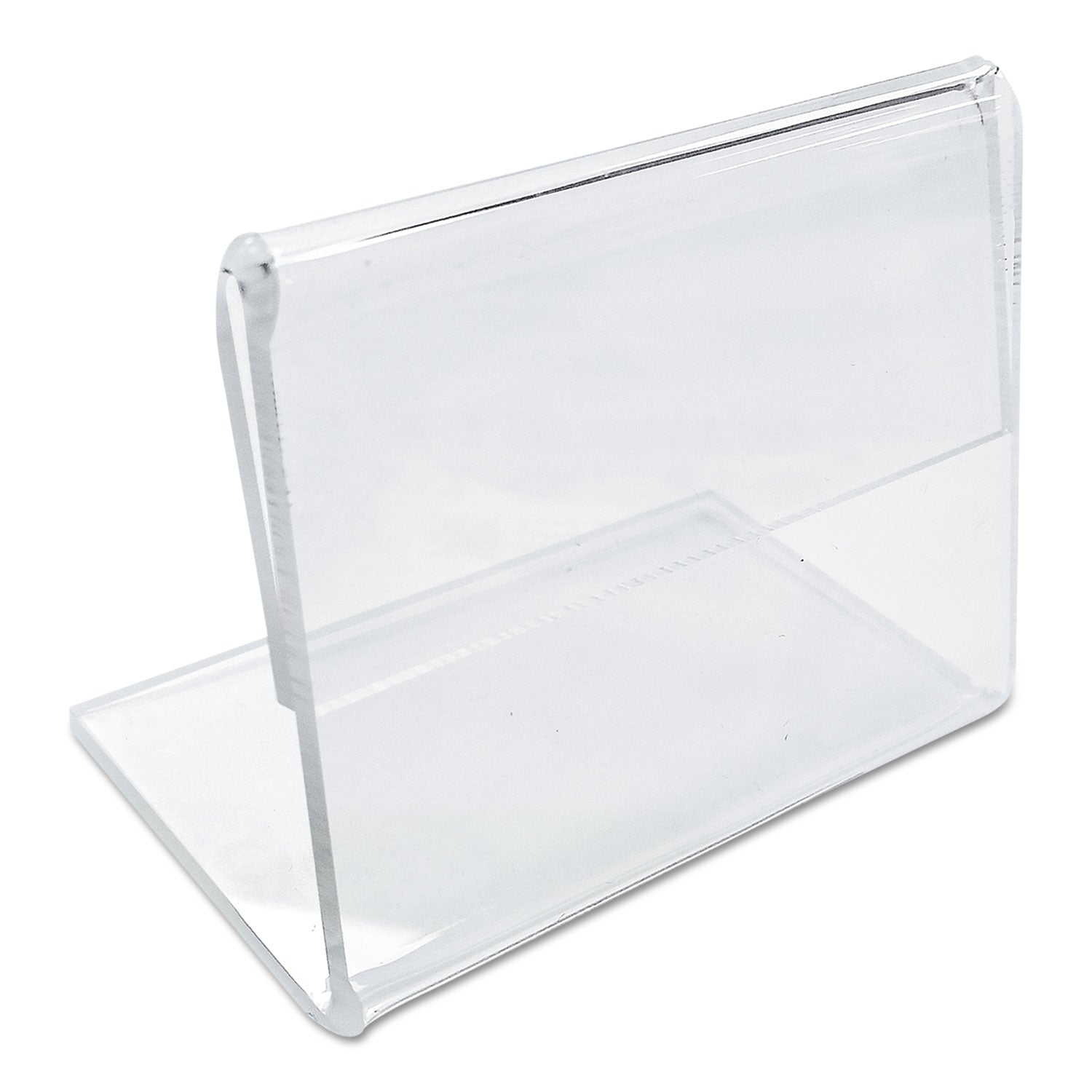 Universal® Mini Table-Top Sign, 1.5 x 2, Clear