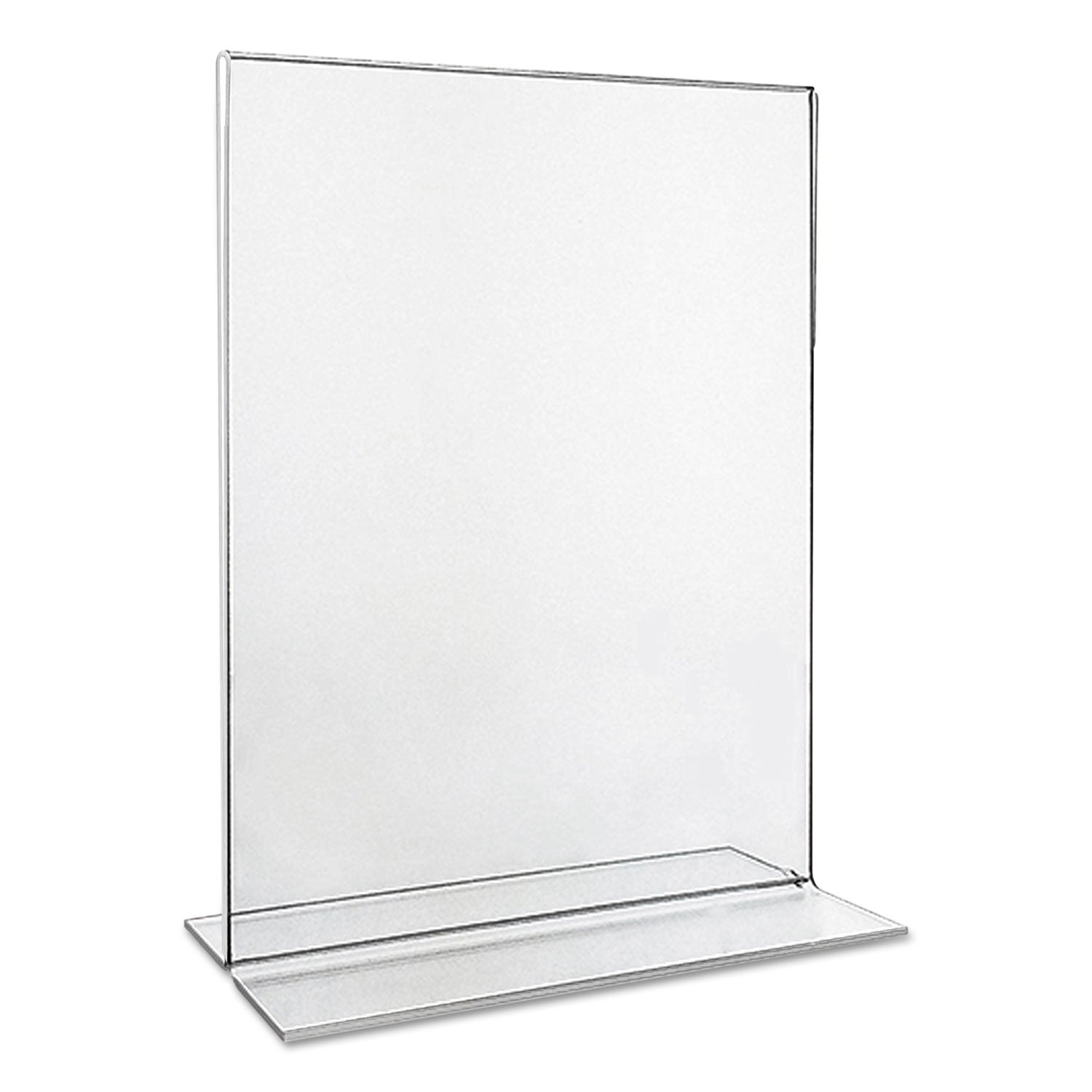 Universal® Clear 2-Sided T-Style Freestanding Frame, 8.5 x 11, 2/Pack