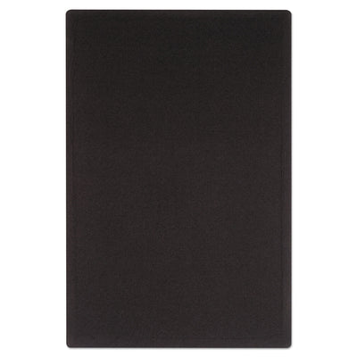 Oval Office Fabric Bulletin Board, 36 x 24, Black Surface - Flipcost