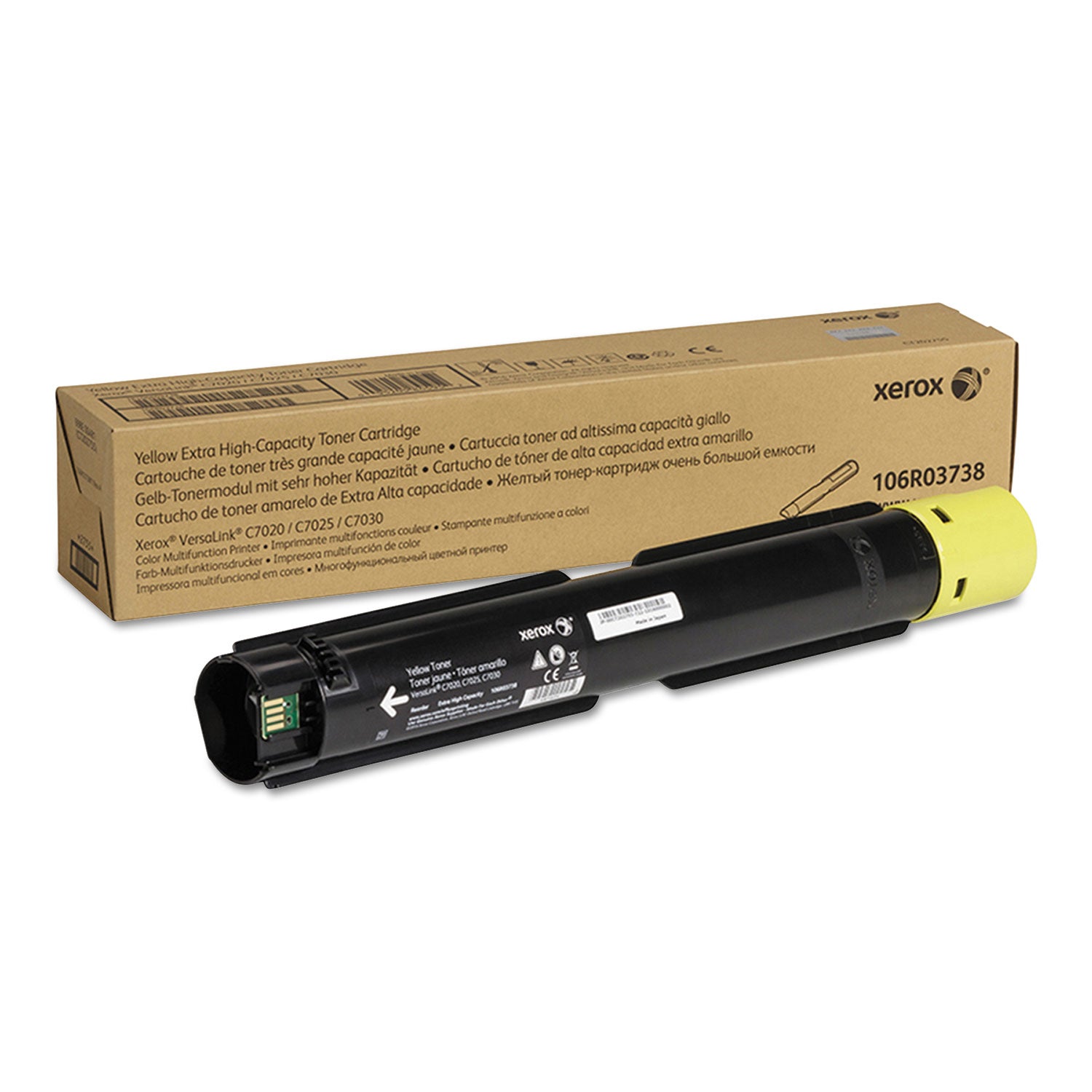 106R03738 Extra High-Yield Toner, 16,500 Page-Yield, Yellow