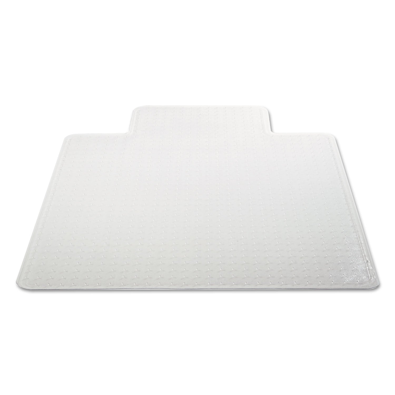 Alera® Occasional Use Studded Chair Mat for Flat Pile Carpet, 36 x 48, Lipped, Clear