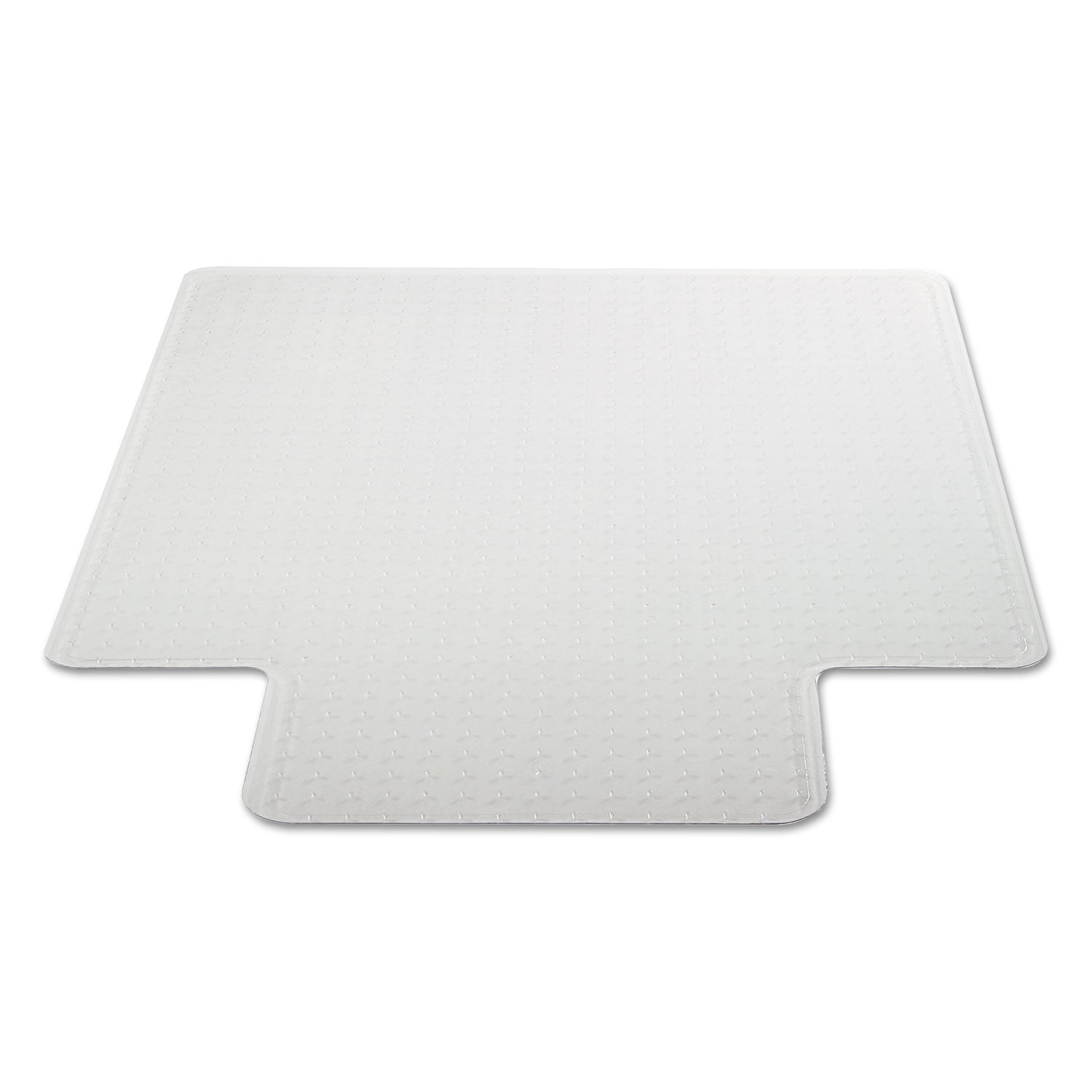 Alera® Occasional Use Studded Chair Mat for Flat Pile Carpet, 36 x 48, Lipped, Clear