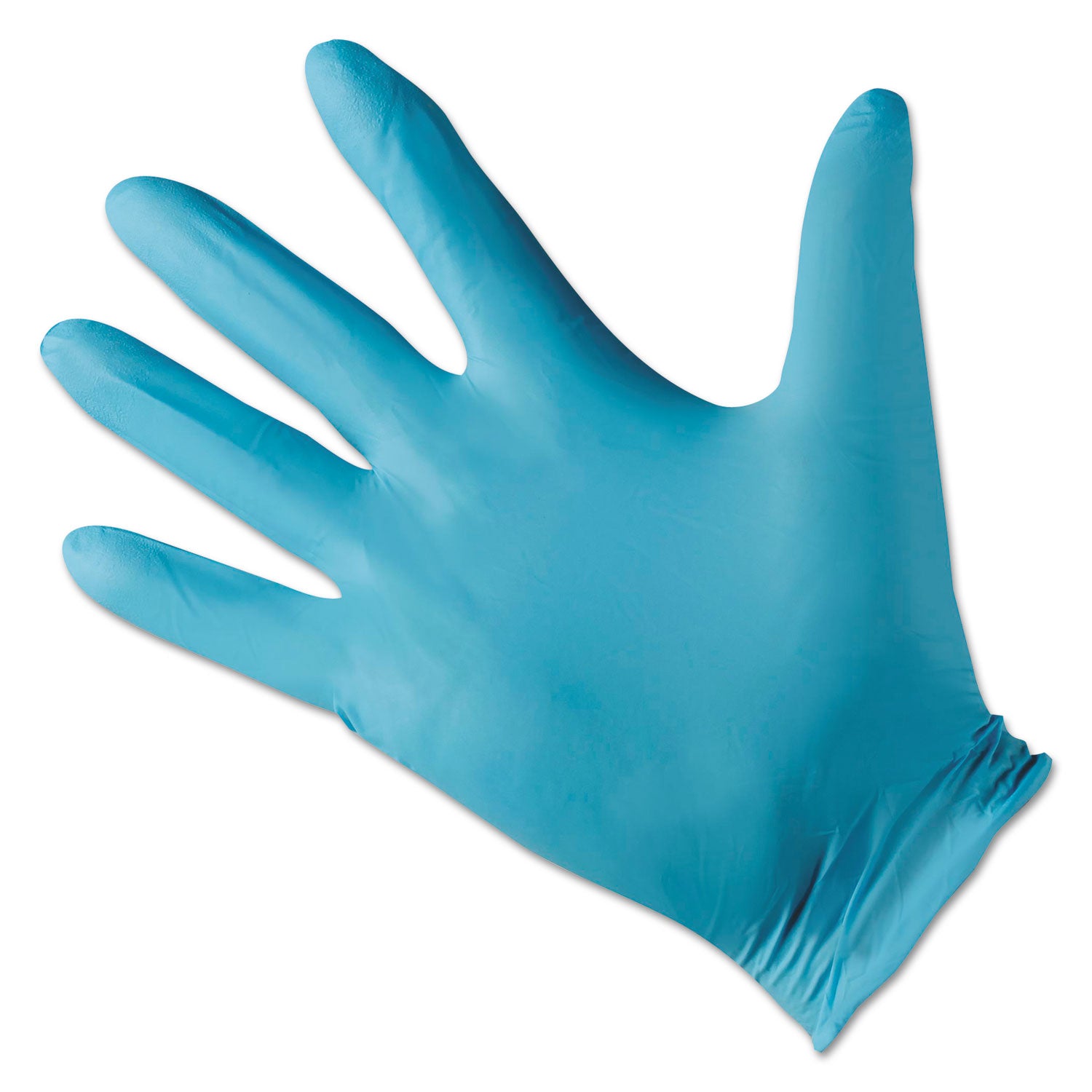 G10 Blue Nitrile Gloves, Blue, 242 mm Length, Small/Size 7, 10/Carton