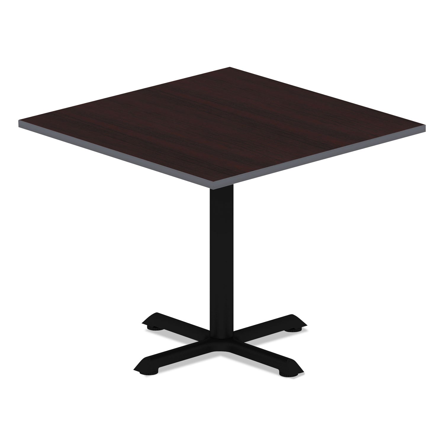 Alera® Reversible Laminate Table Top, Square, 35.38w x 35.38d, Medium Cherry/Mahogany