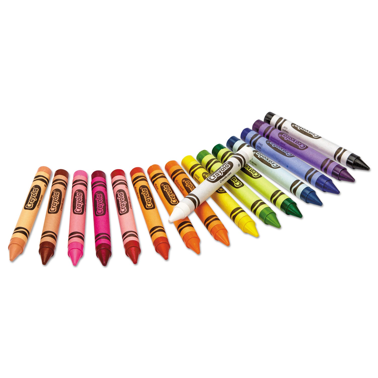 Crayola® Large Crayons, Lift Lid Box, 16 Colors/Box