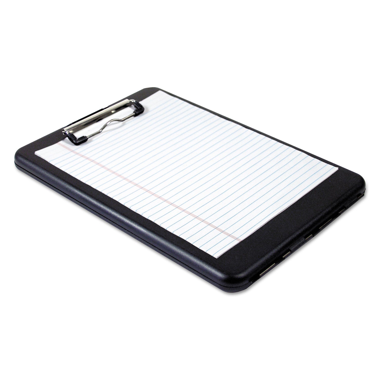 Saunders SlimMate Storage Clipboard, 0.5" Clip Capacity, Holds 8.5 x 11 Sheets, Black