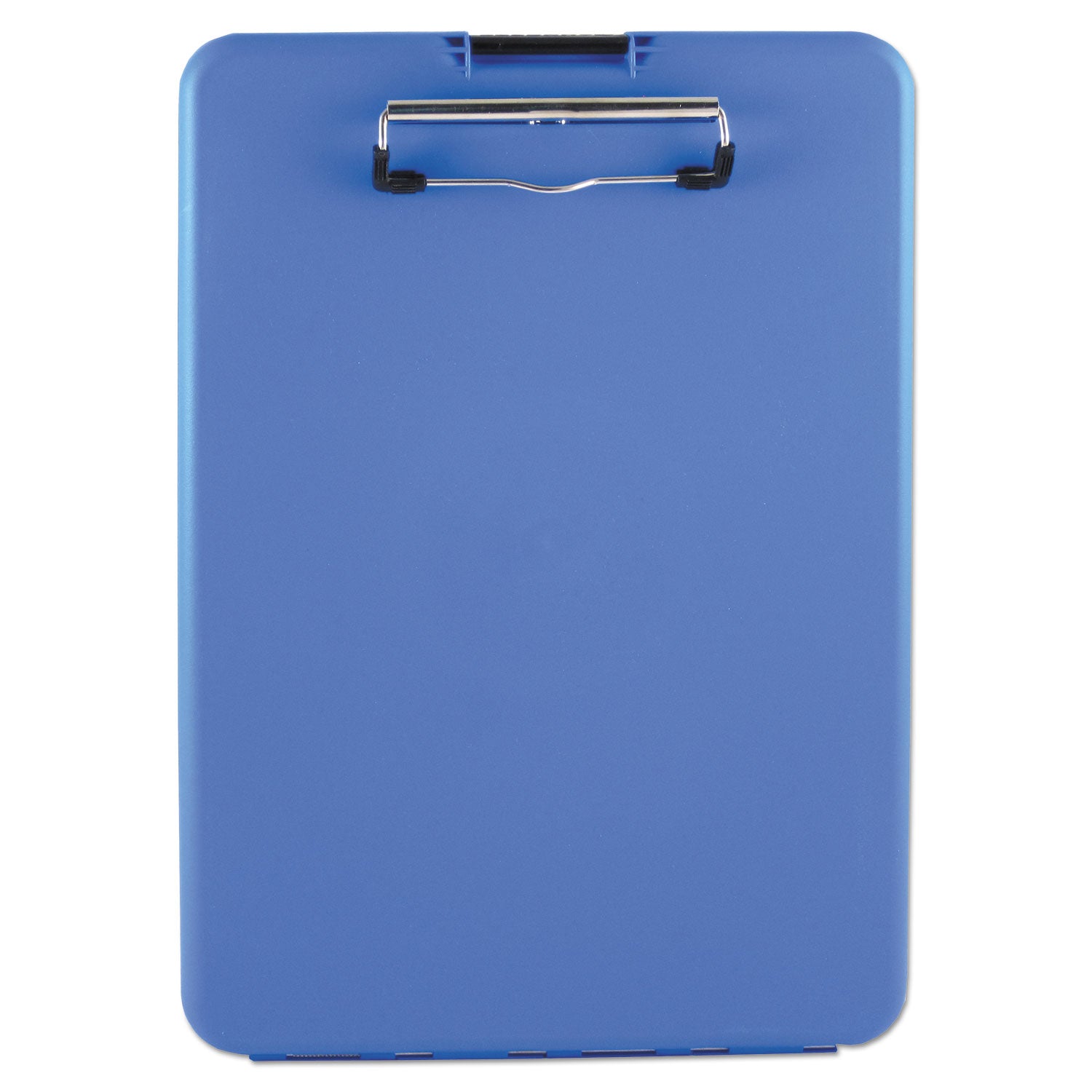 Saunders SlimMate Storage Clipboard, 0.5" Clip Capacity, Holds 8.5 x 11 Sheets, Blue