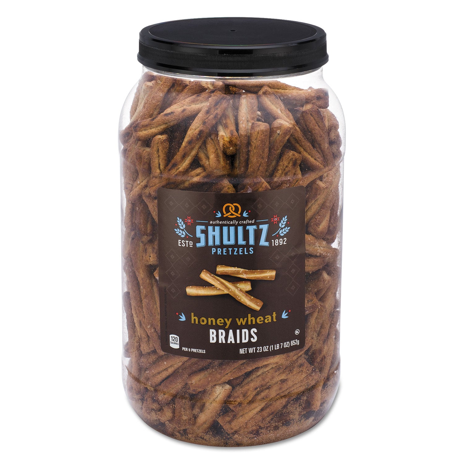 Pretzels, Honey Wheat, Tub, 1.44 oz